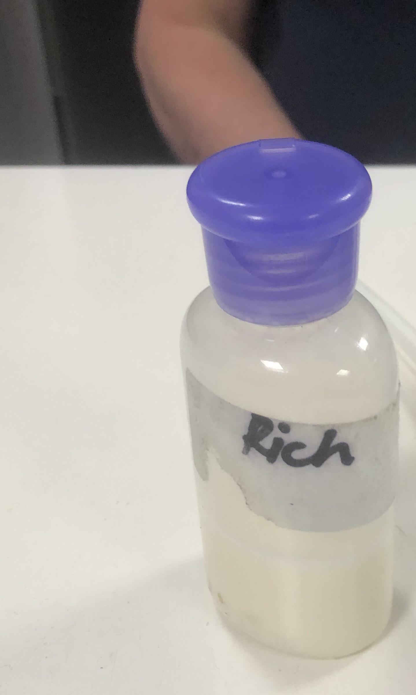 Old bloke at work has been using the same mini shampoo bottle to bring