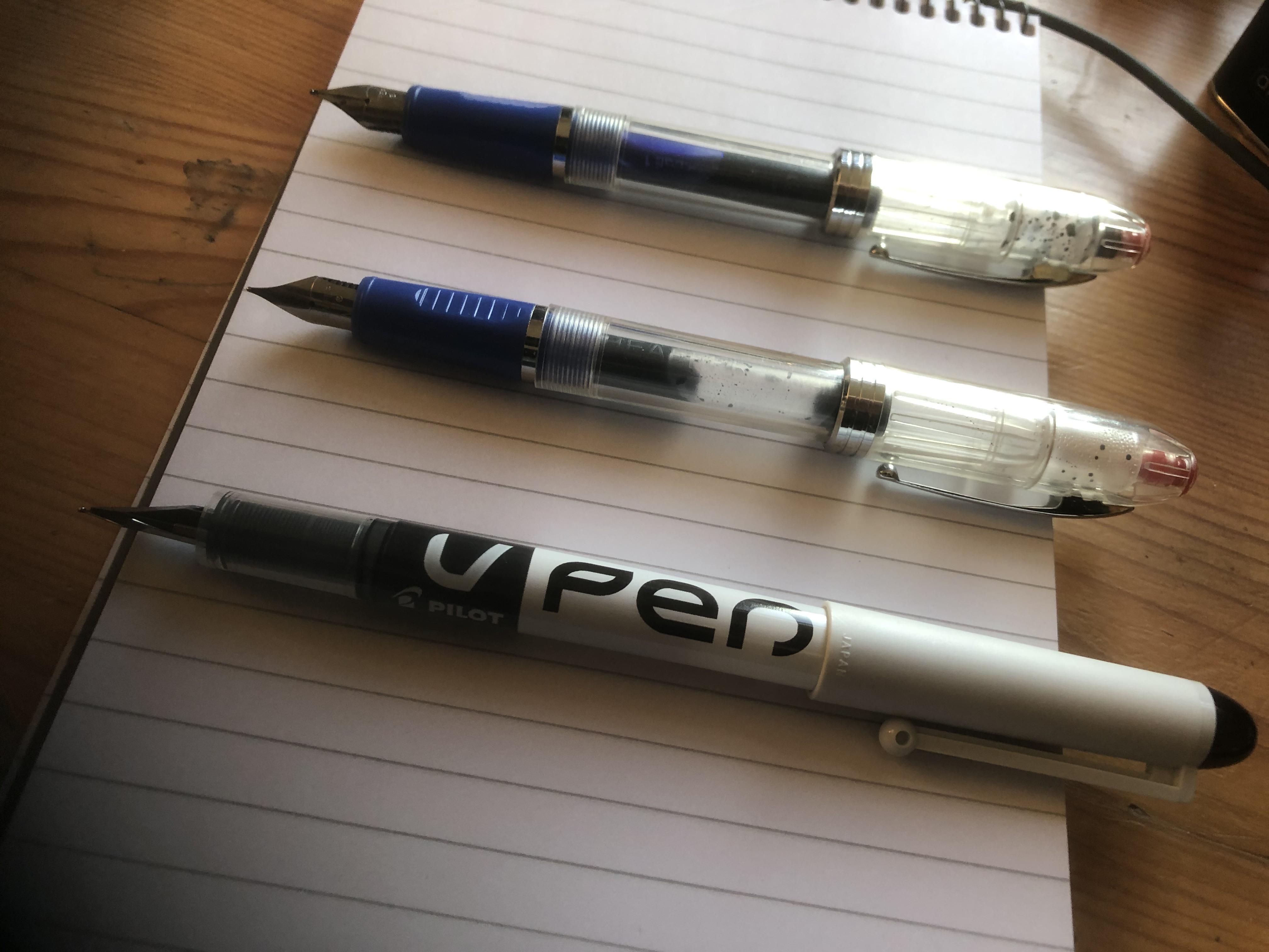 Cheap pens. I love a cheap pen that writes well. Always good to have