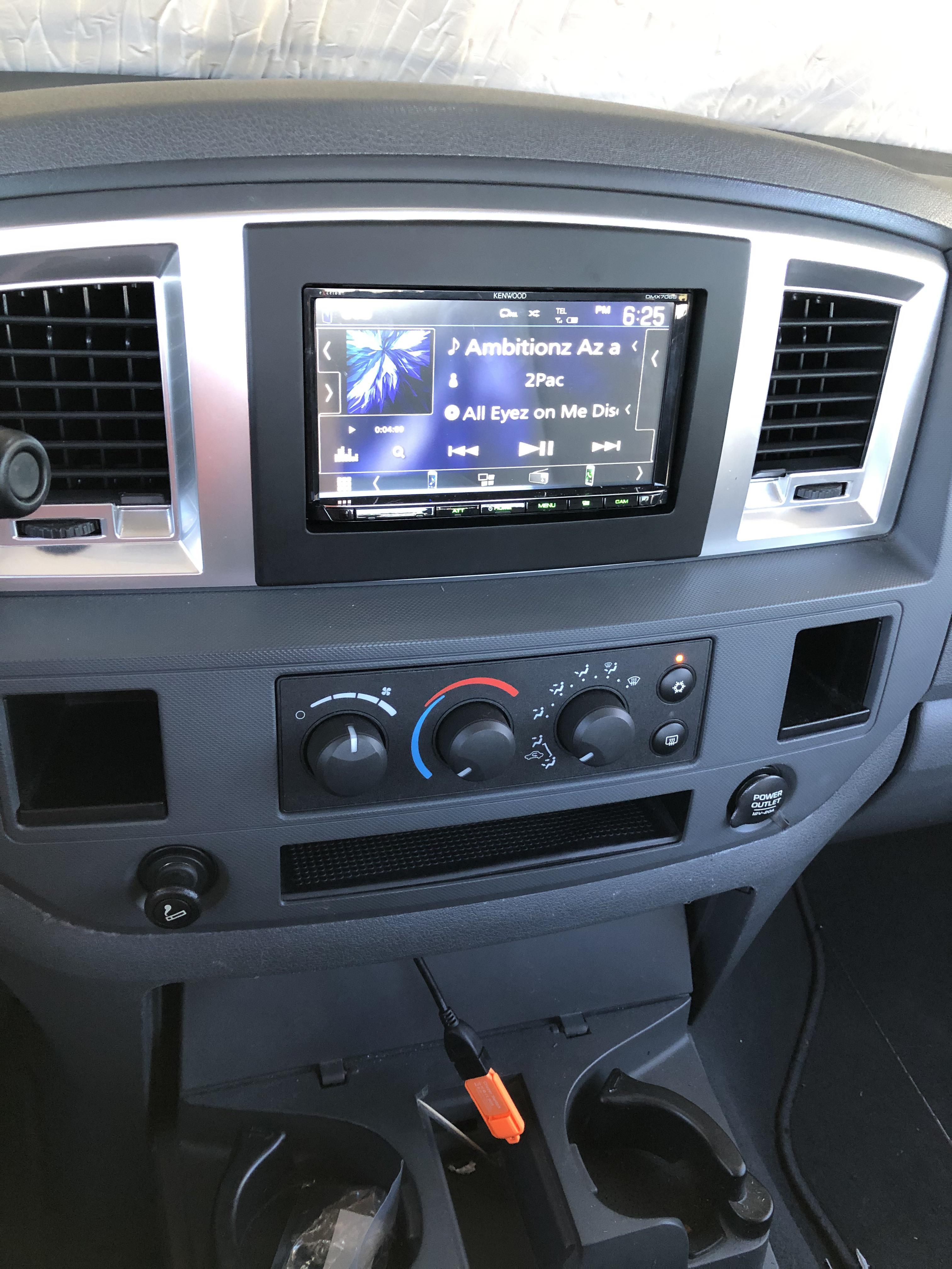 Kenwood excelon dmx706s in 07 Dodge Ram r/CarAV