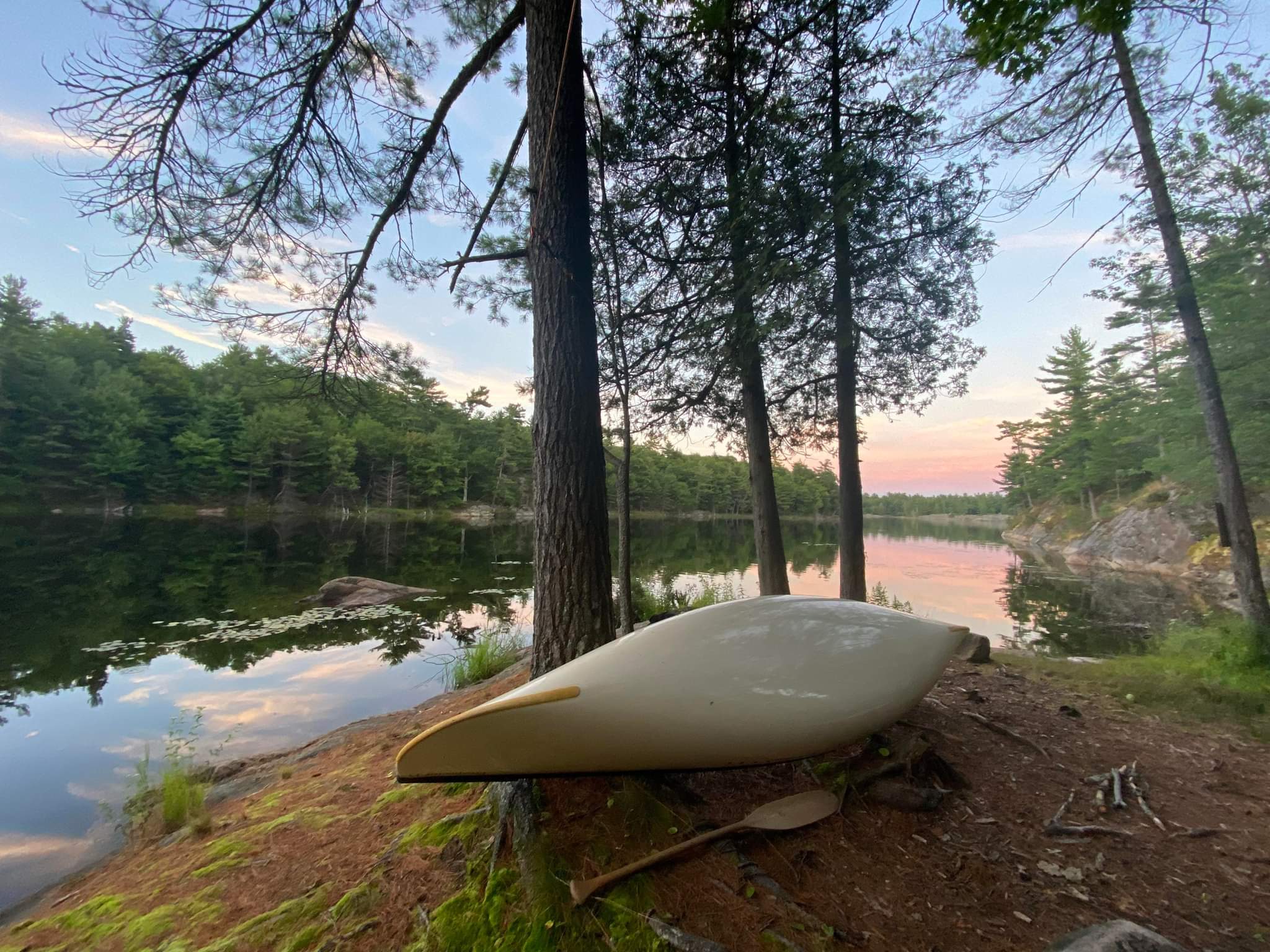 View from our site at Hennessy Bay Massasauga Provincial Park r