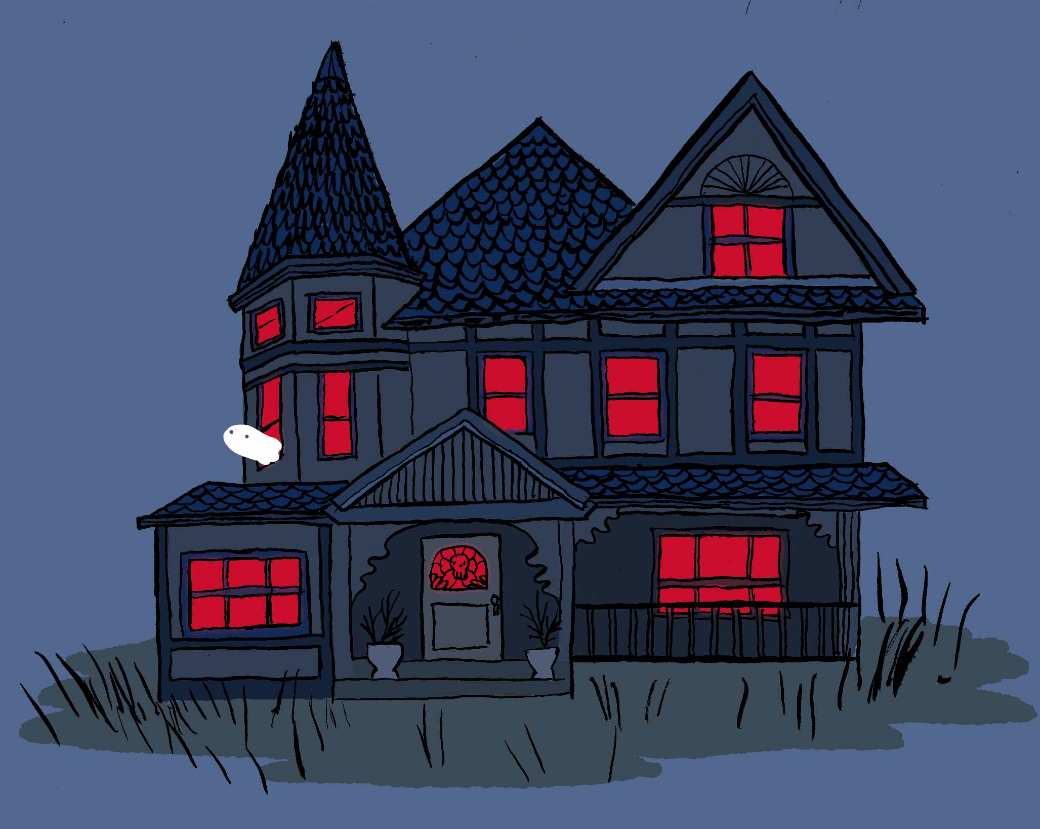 Haunted House Animated Gif