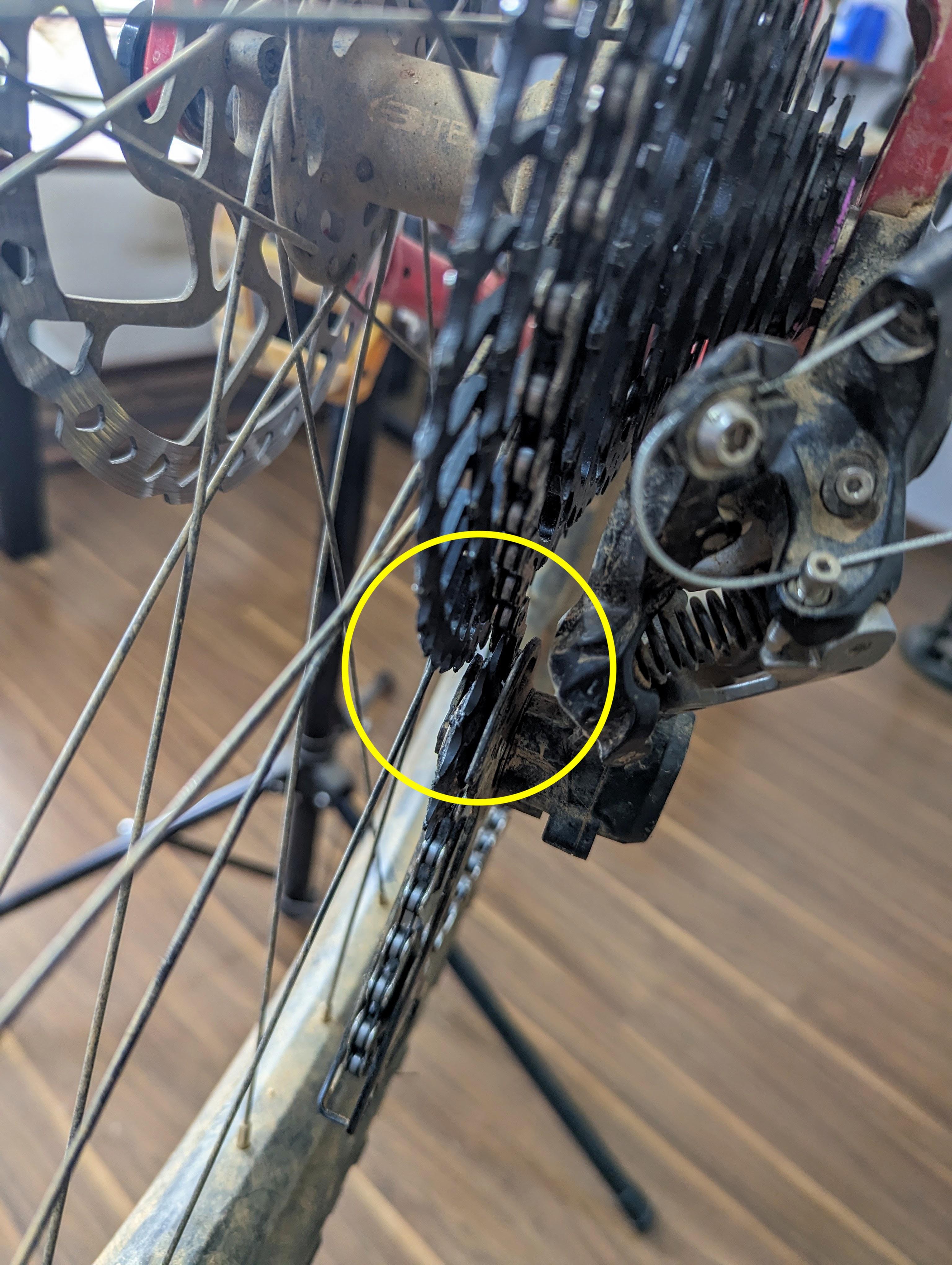 New cassette, derailleur cage too close to larger cogs r/bikewrench