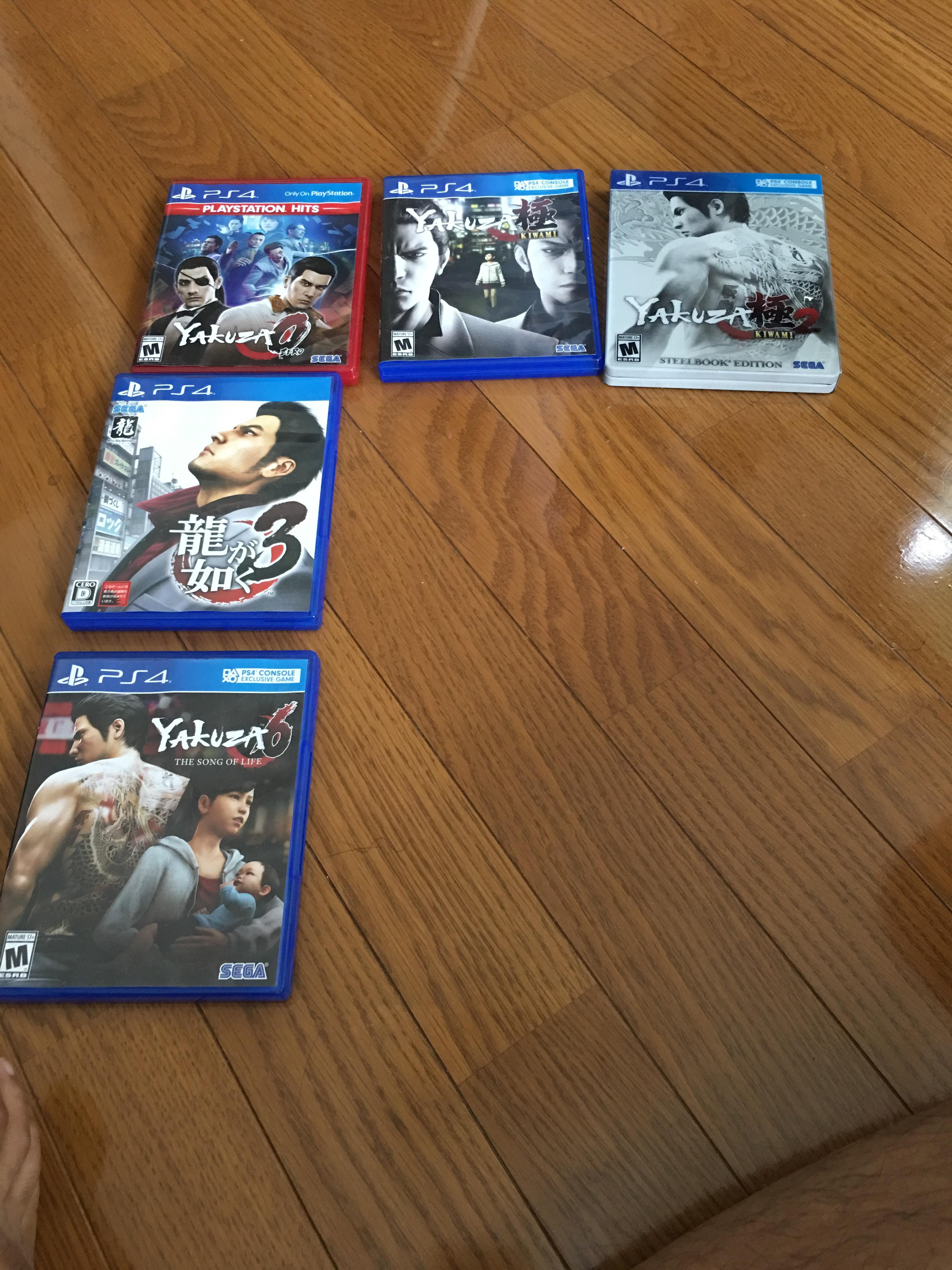 The PS4 main line collection so far. Just need the other two to release