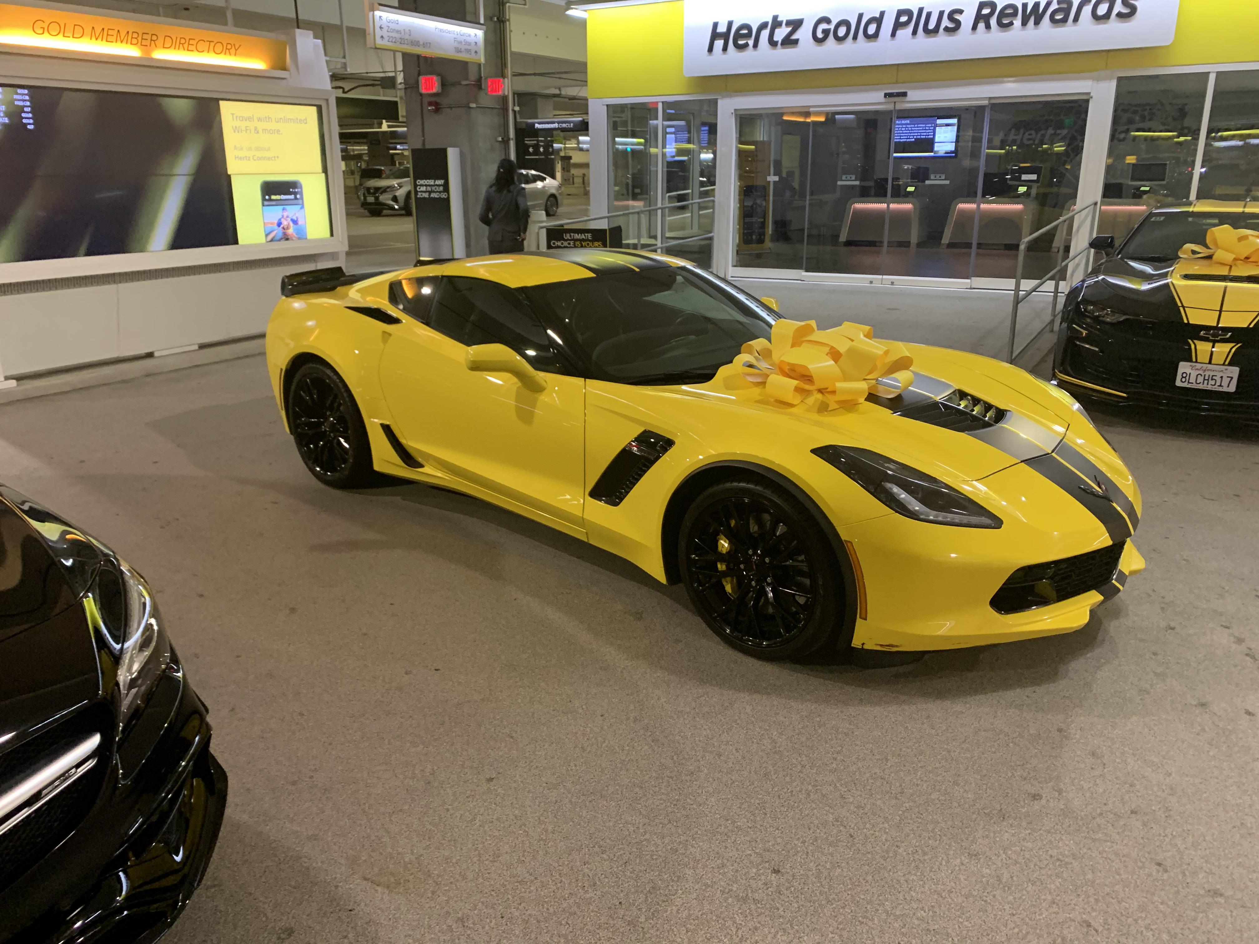 50 upgrade for a Z06!!! I arrived in San Diego at 1155 pm with a