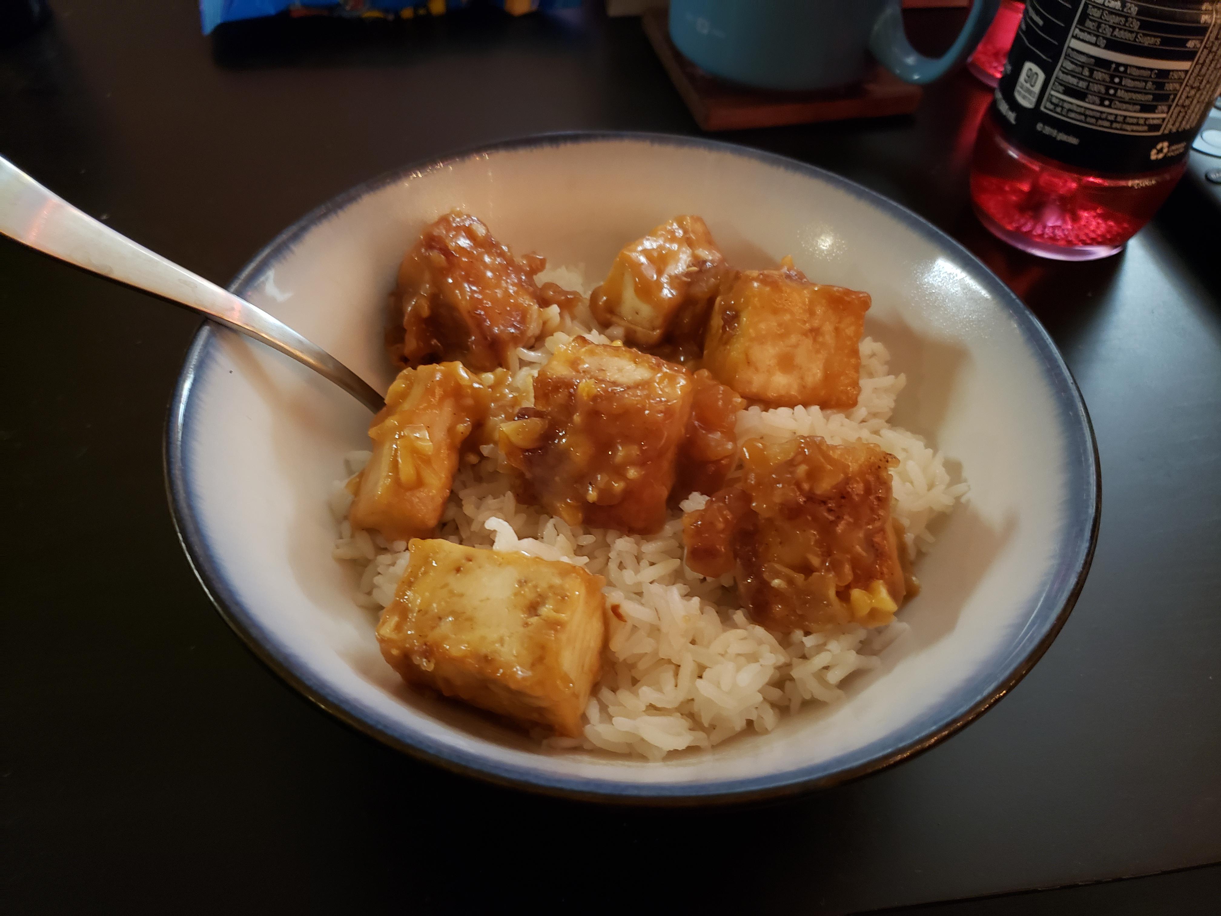 Week 2 Meat Substitute Sticky Lemon Tofu r/52weeksofcooking
