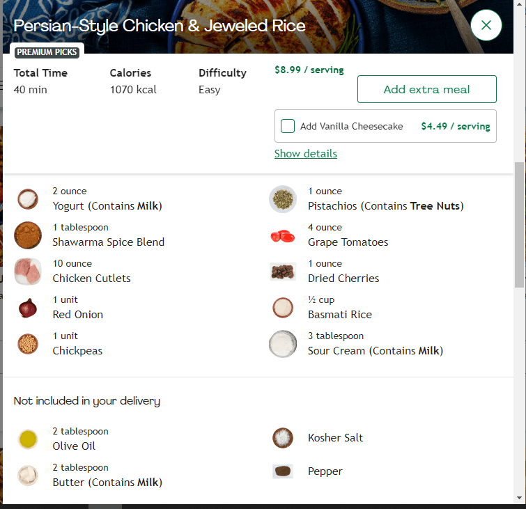 Are these ingredients really premium? r/hellofresh