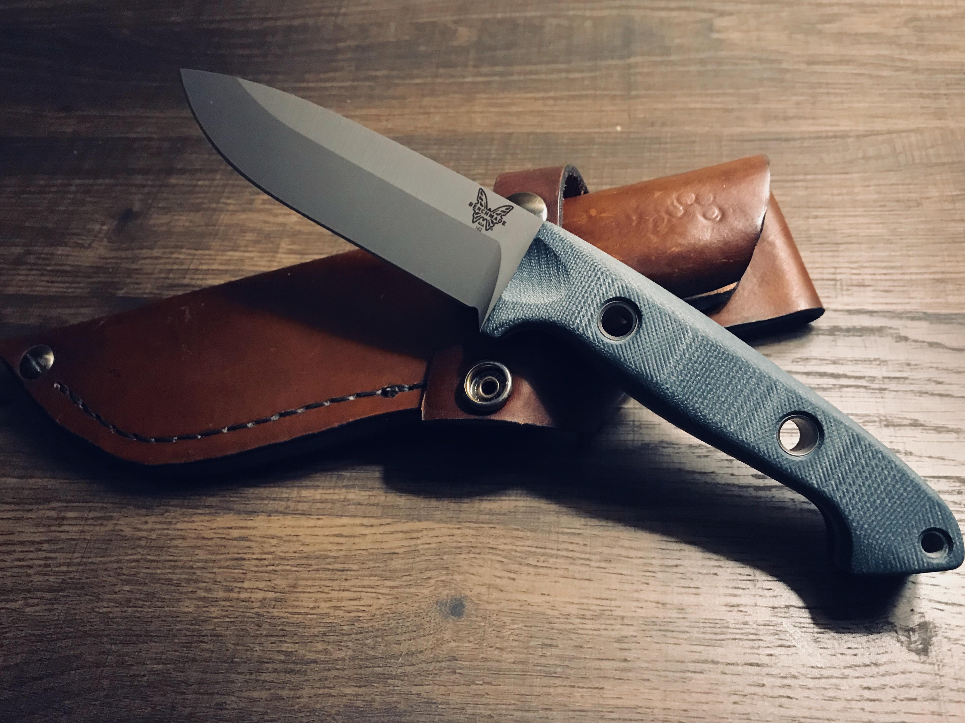 Benchmade 162 Bushcrafter w/ Custom Sheath
