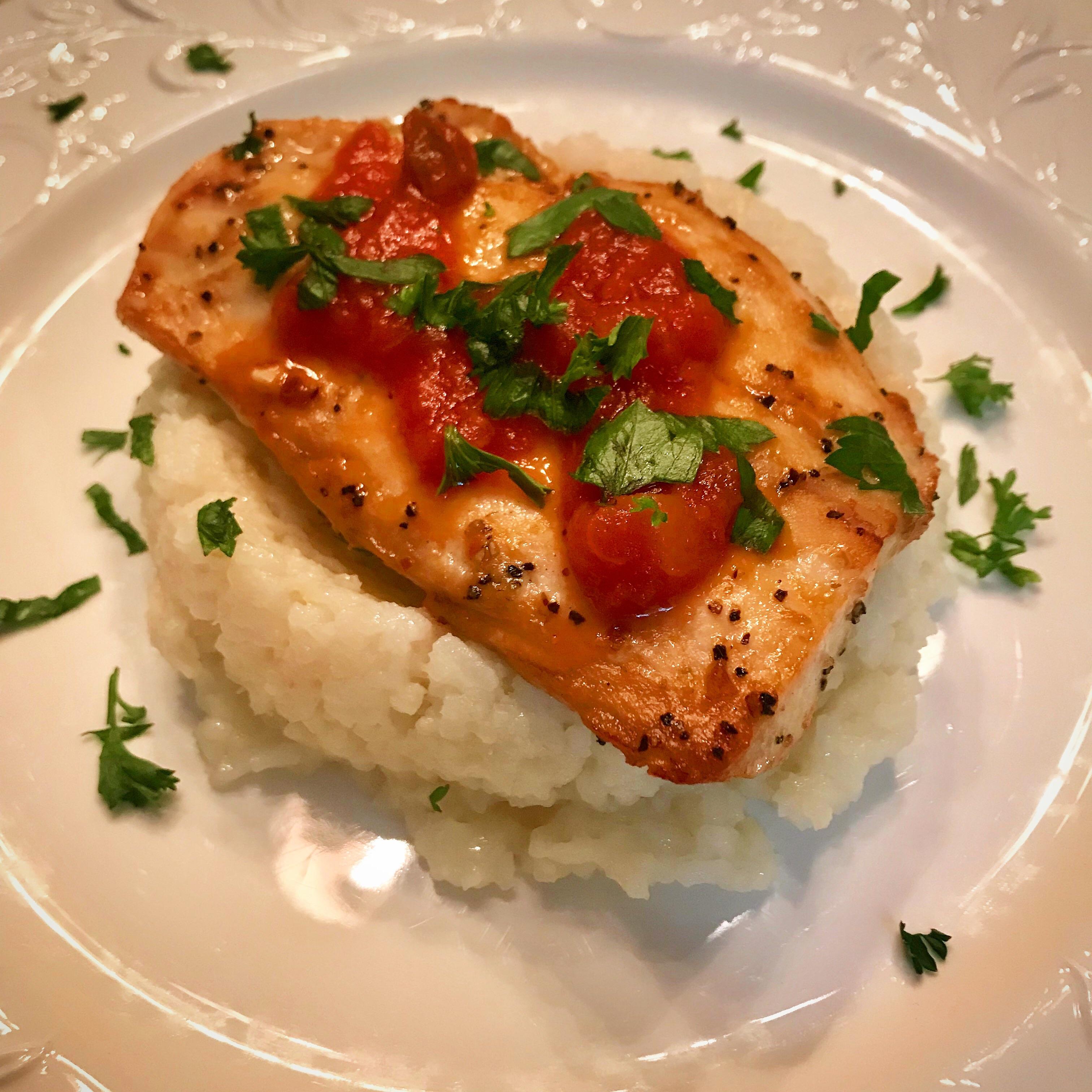 [Homemade] Mahi Mahi over coconut rice r/food