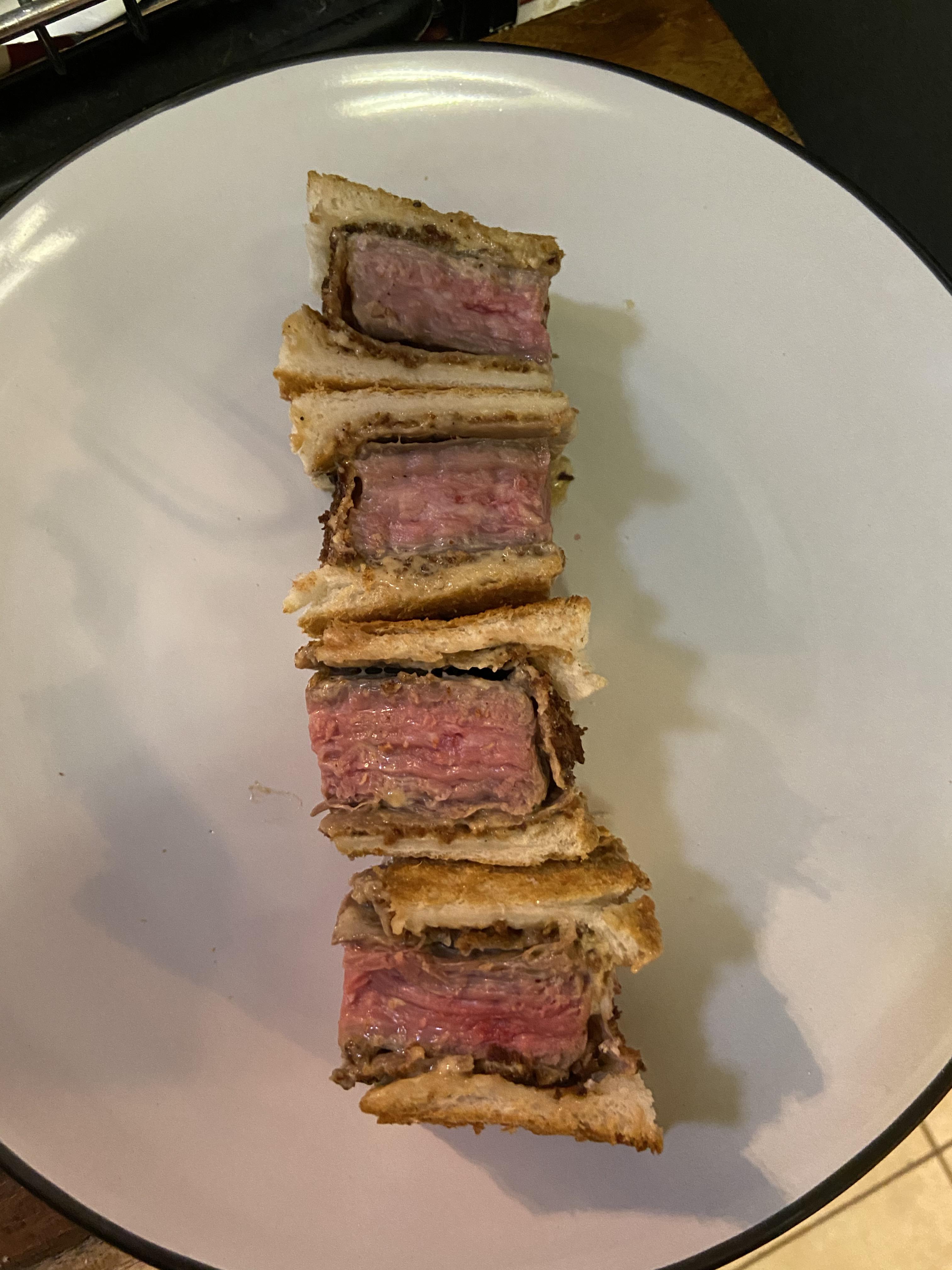 Sous vide skirt steak katsu sando r/sousvide