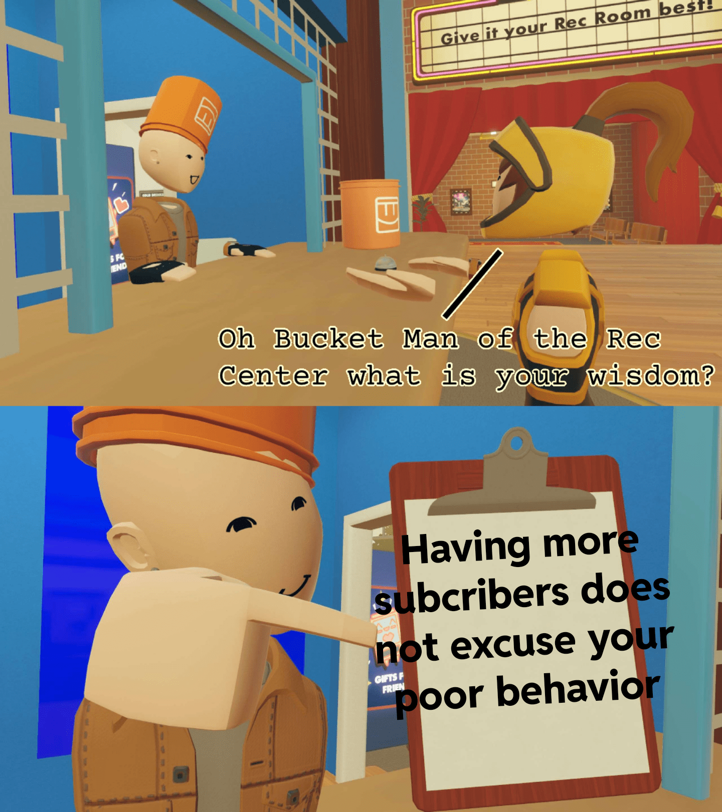 Meme attempt r/RecRoom