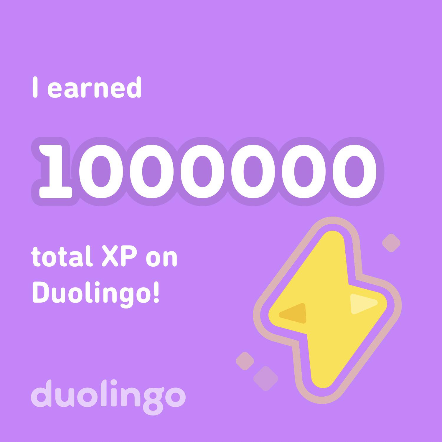 Hoot! That’s 1,000,000 experience points learning languages for 401