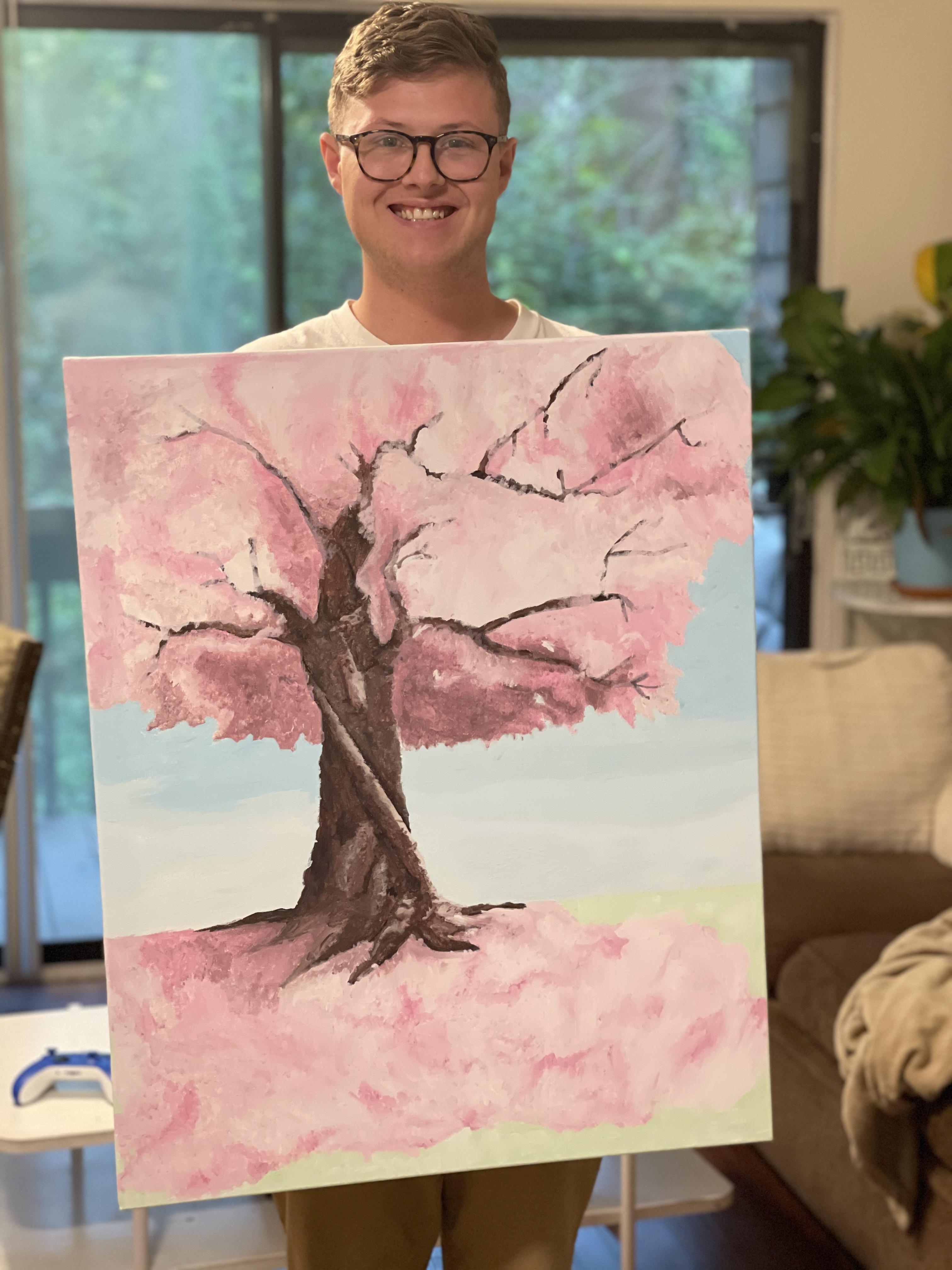 My first attempt at a “real” painting! I know there are things I could