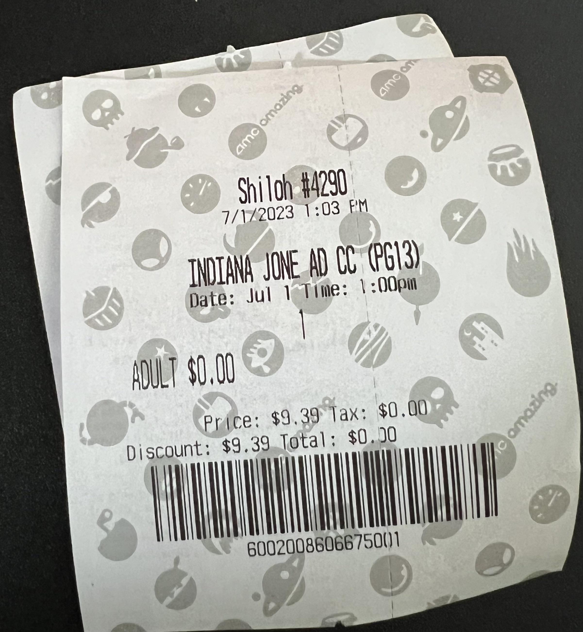 Saw Indiana Jones Dial of Destiny today. Really enjoyed it. Thanks to