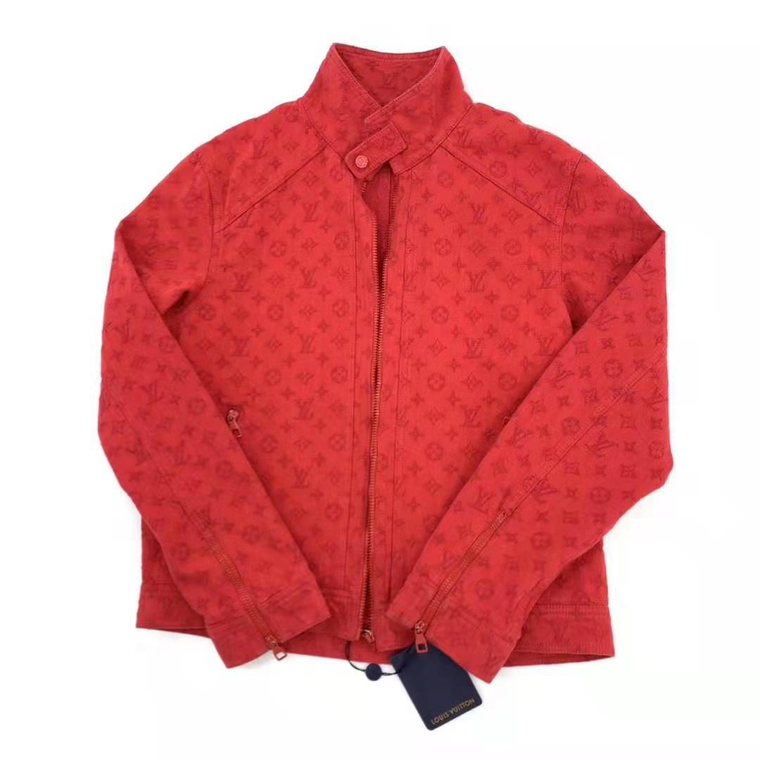 Red Louis Vuitton Jacket Men