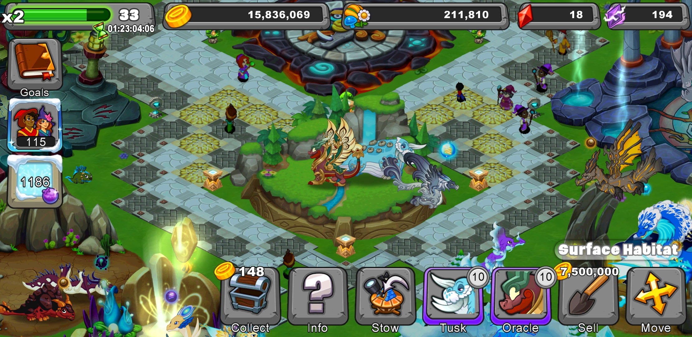 Finally got the surface habitat, I love my new children r/dragonvale
