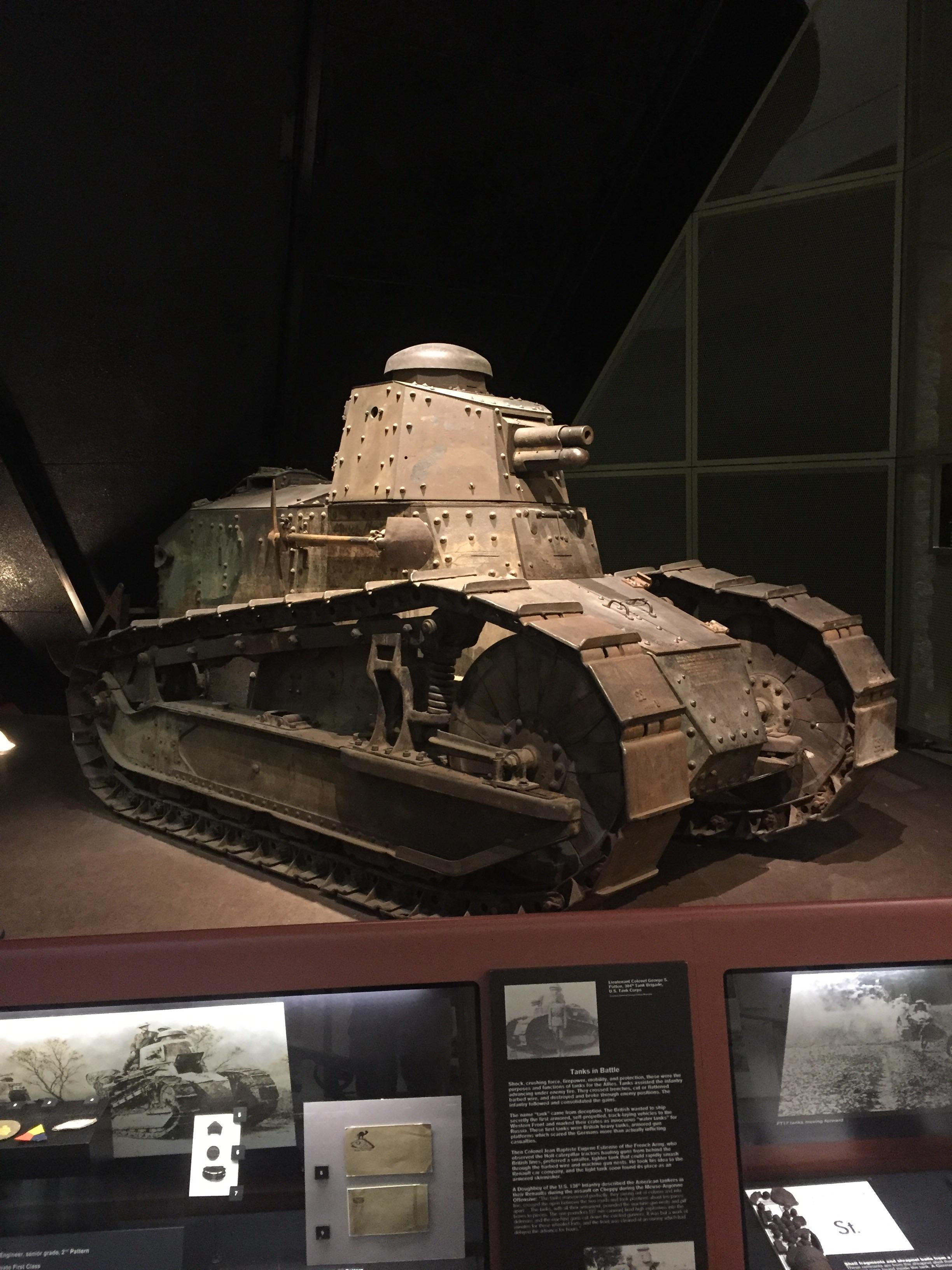 world war I tank at the world war I museum in Kansas city Missouri r
