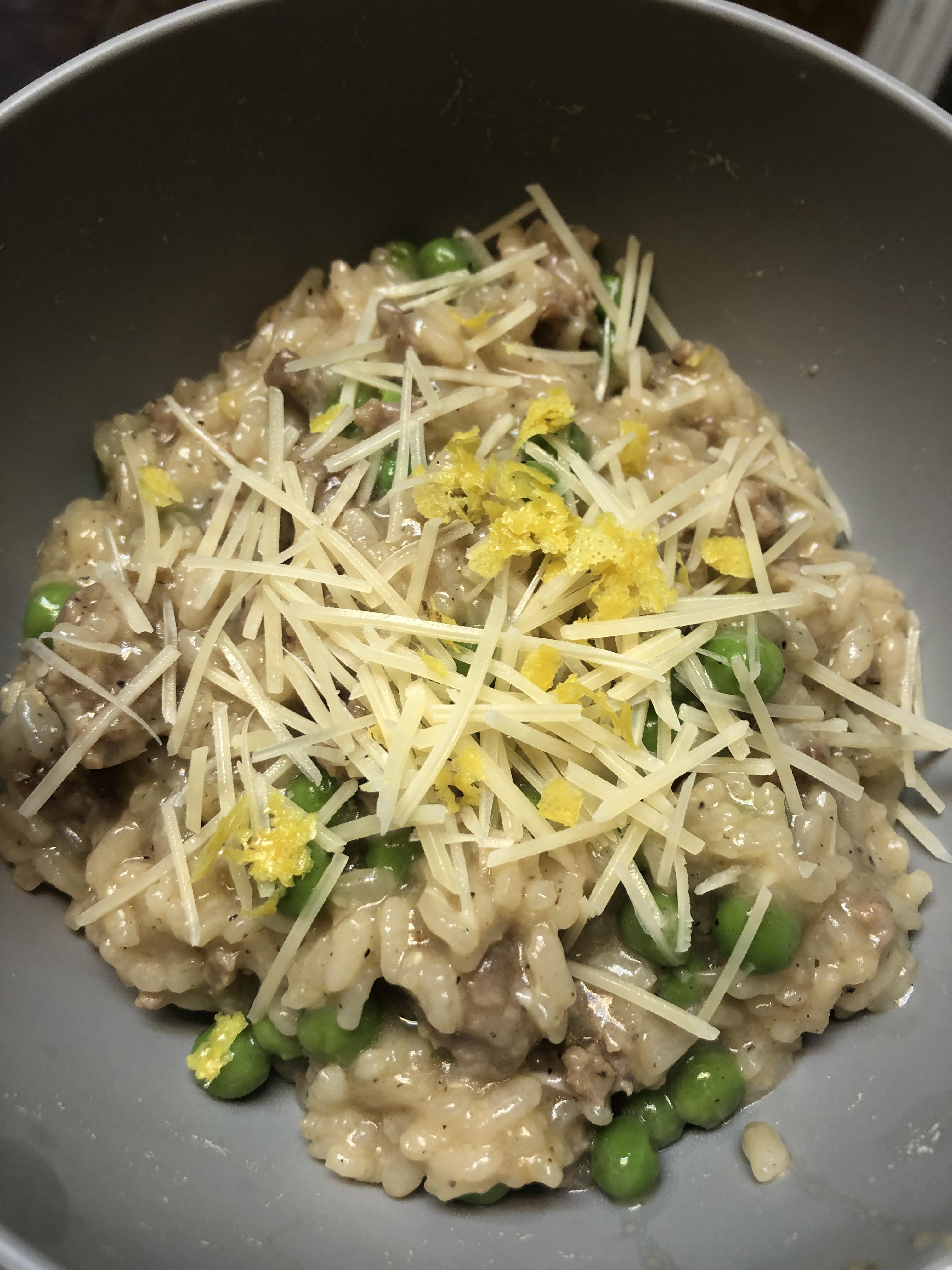 Pork Sausage & Pea Risotto r/hellofresh