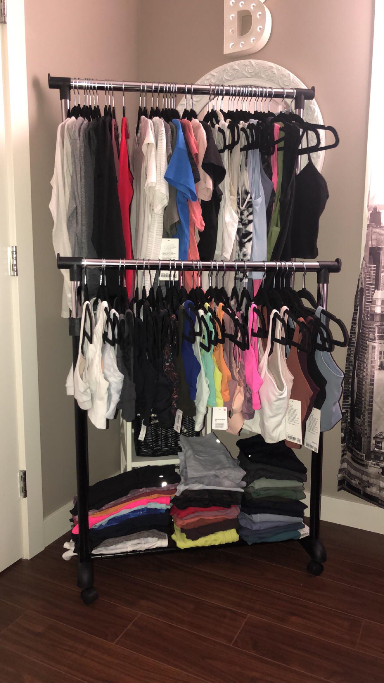 Never knew how much workout lulu I had... until this clothing rack r