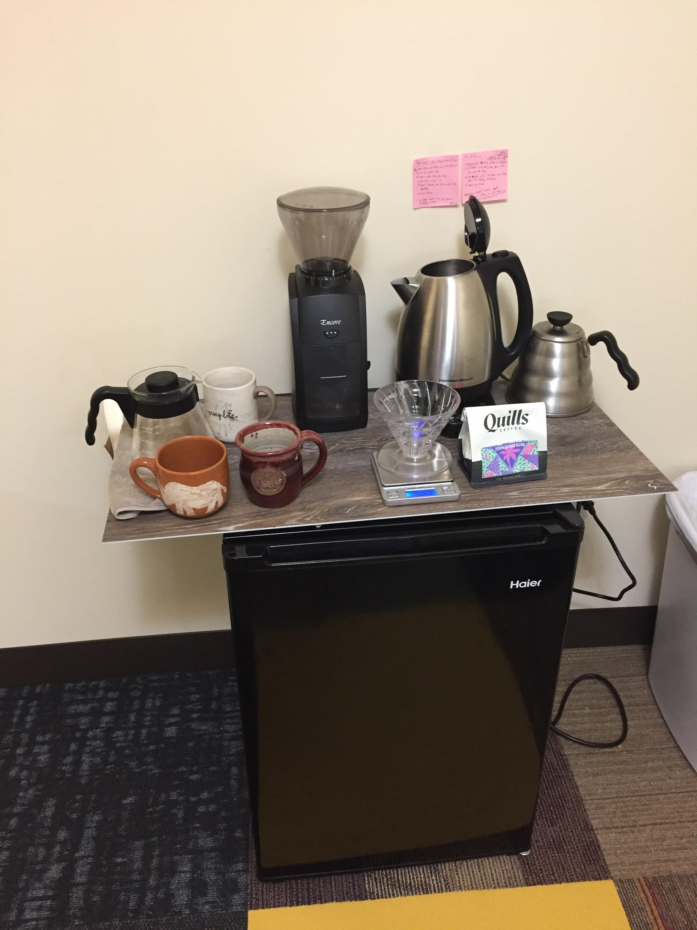 College Pourover Coffee Setup... Thoughts? r/coffeestations