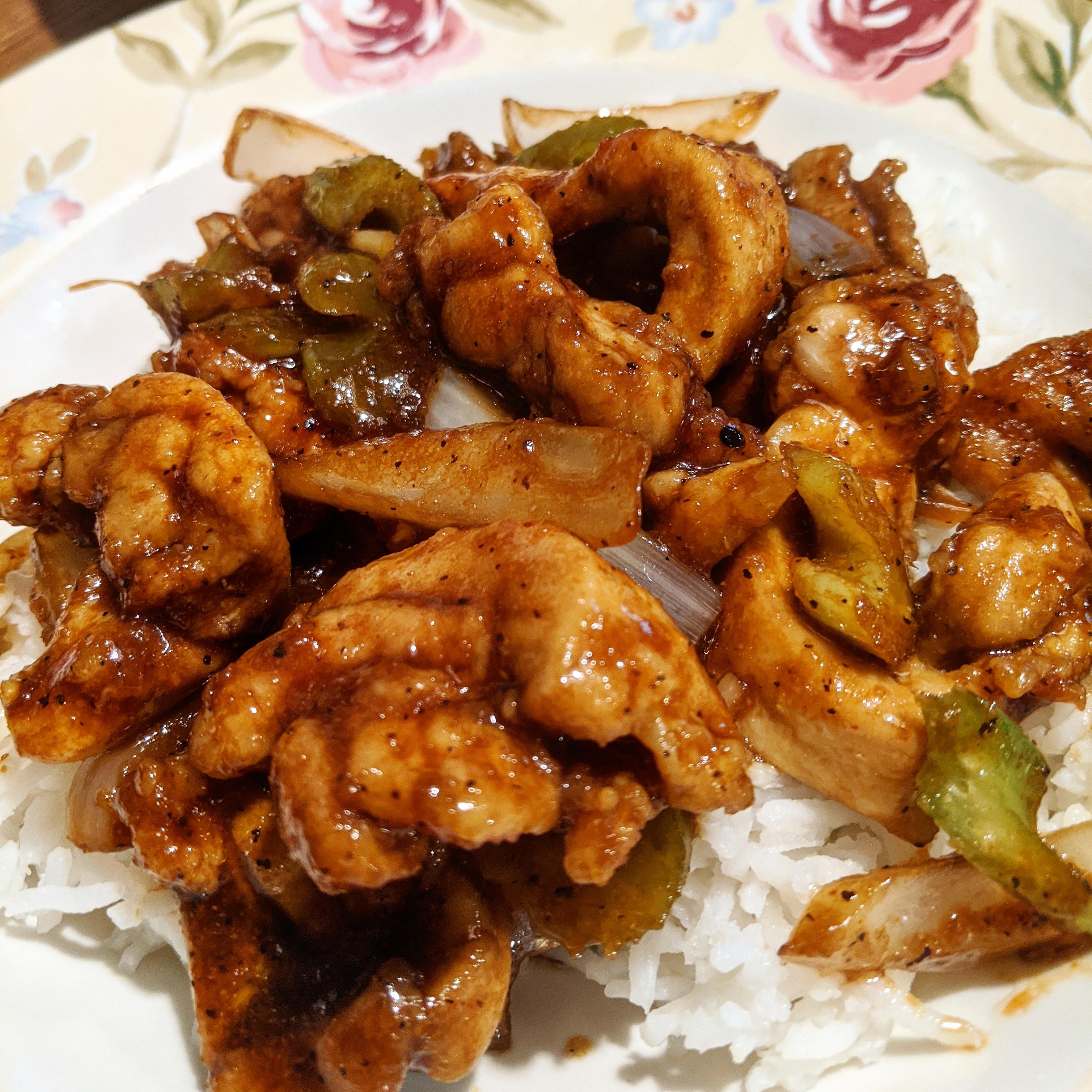 [Homemade] Panda Express' Black Pepper Chicken r/food