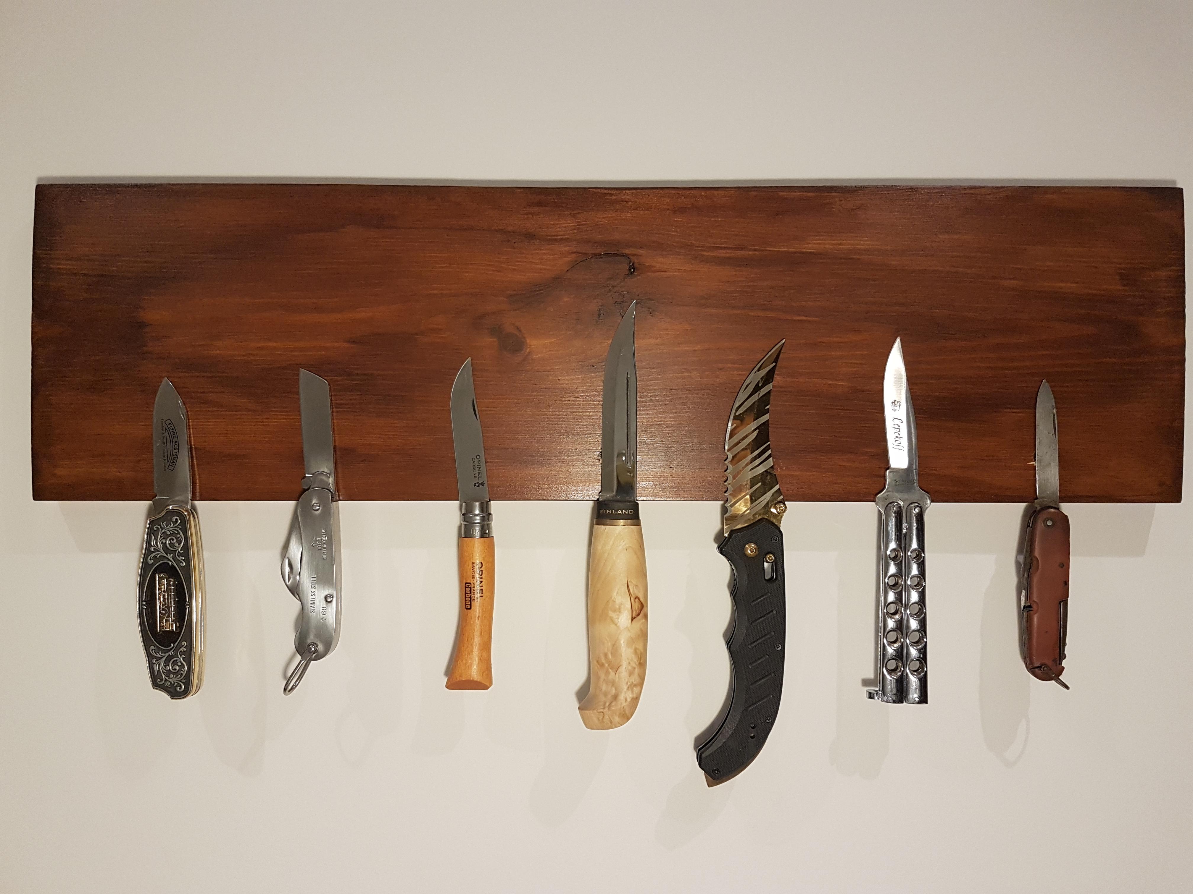 Made a knife board... what do you think? r/knives