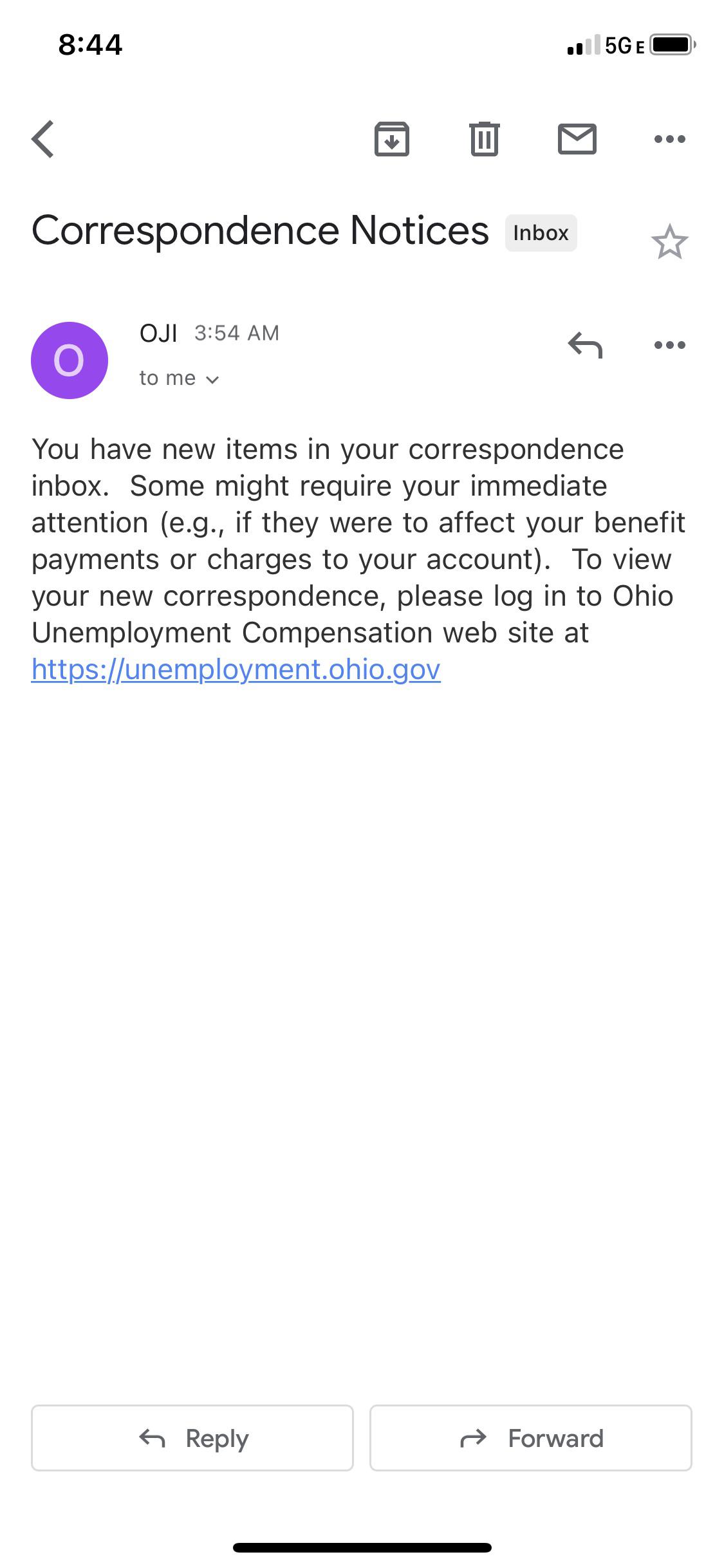 Just randomly got this email, haven’t been on Unemployment since last