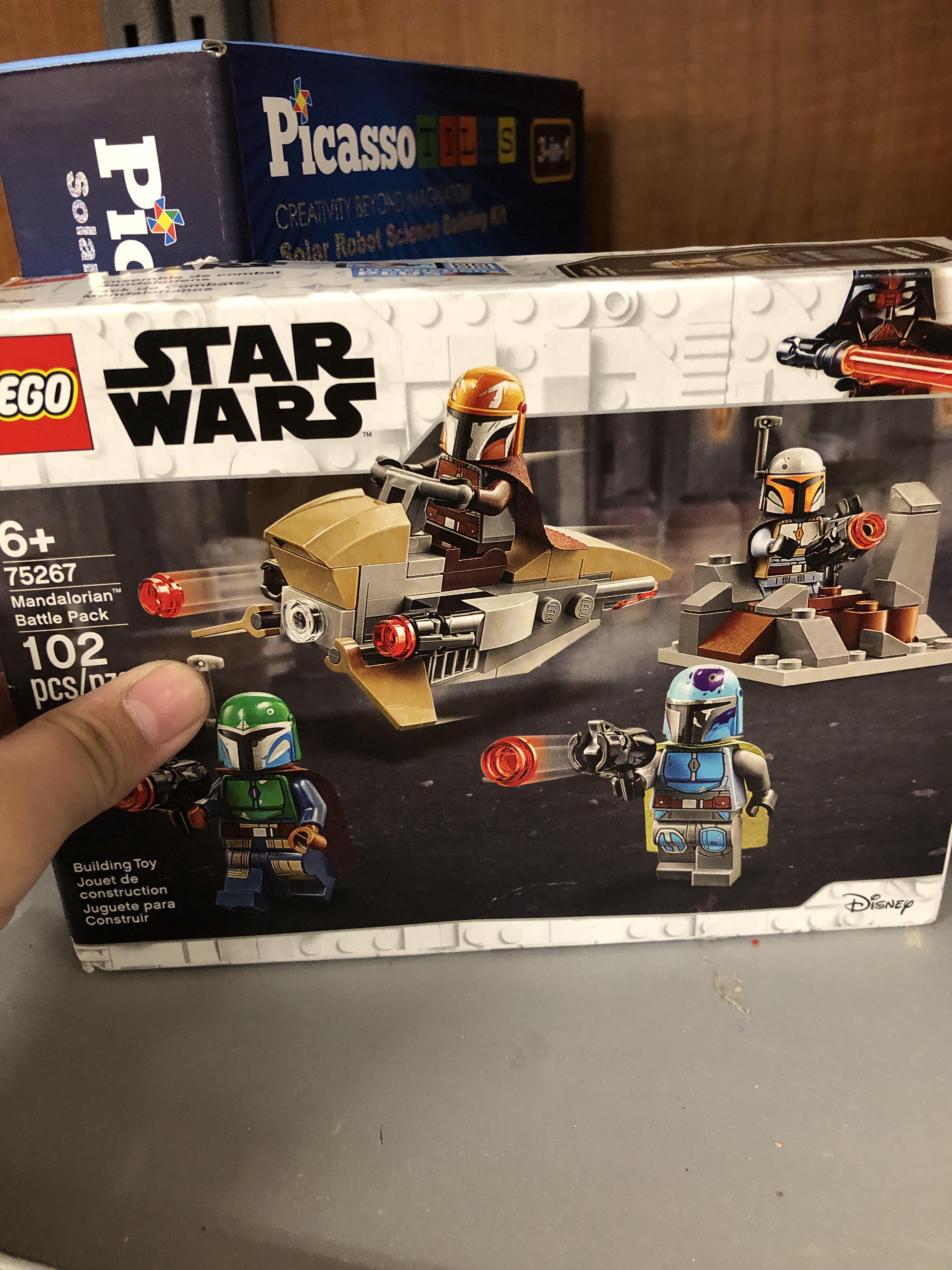 I found this lego set at tj max and it was taped back together and had