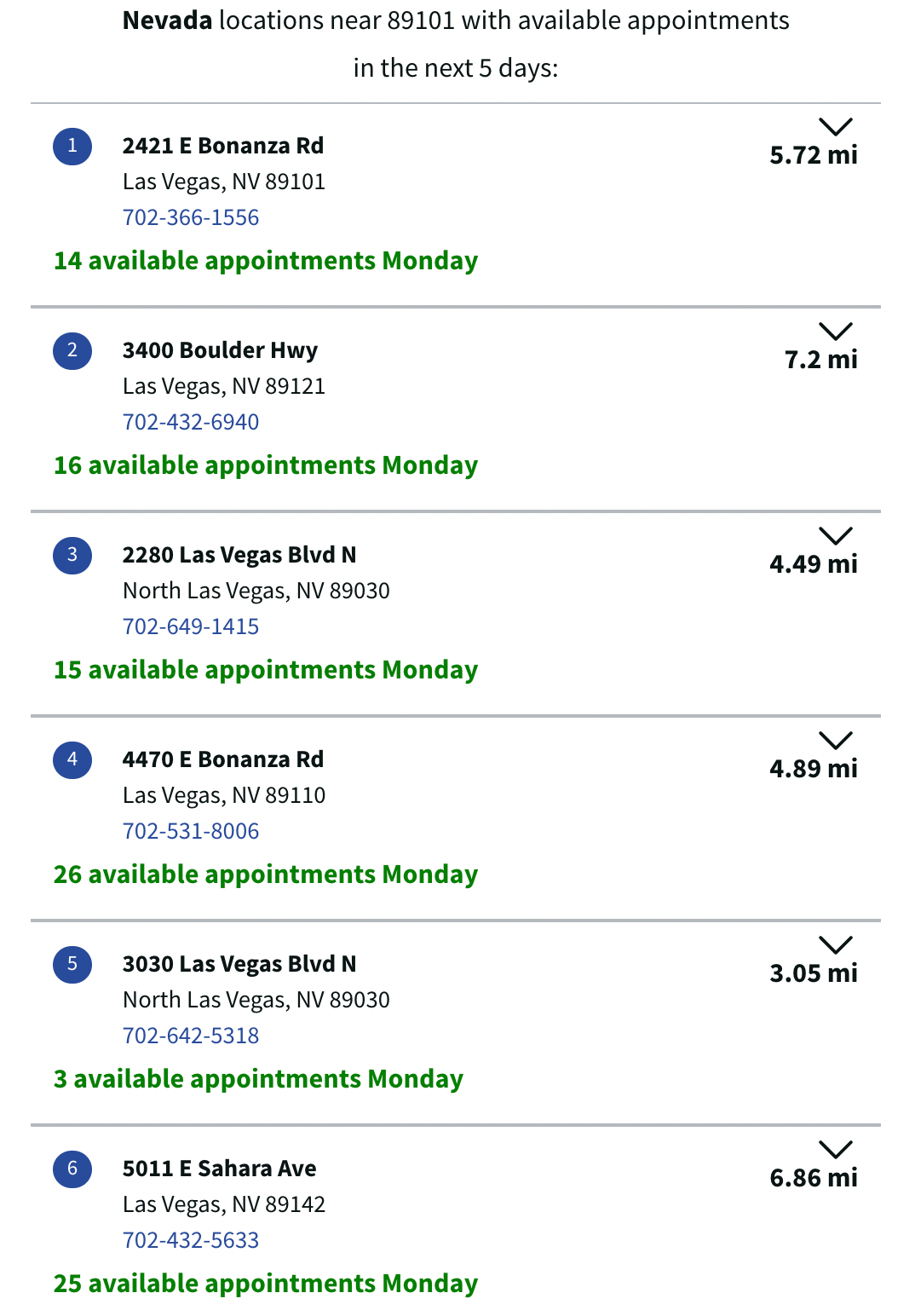 Dozens of vax appointments available starting tomorrow at