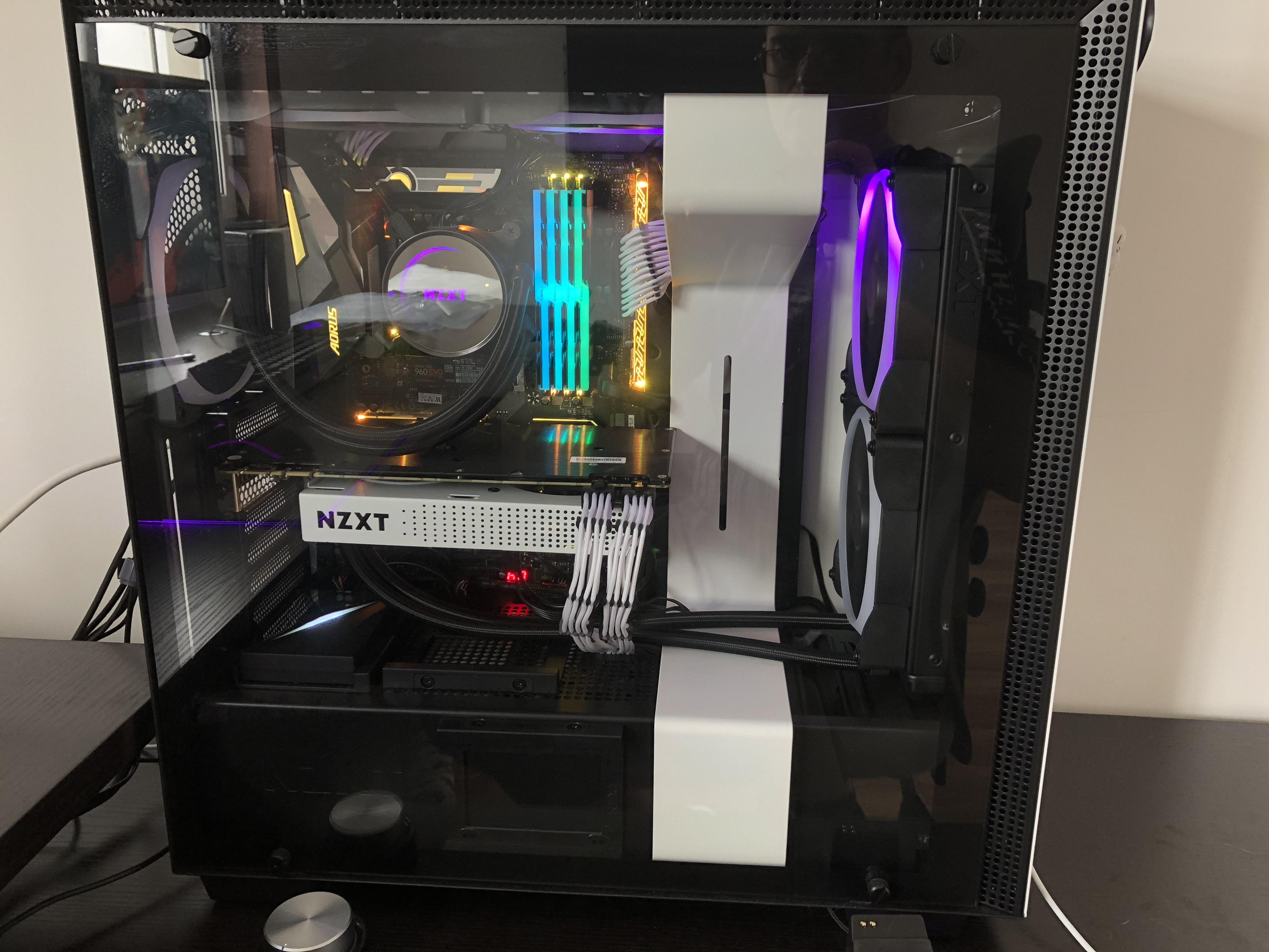 Beware of nzxt.... the fans have rgb on one side. Air flow in h700i isn