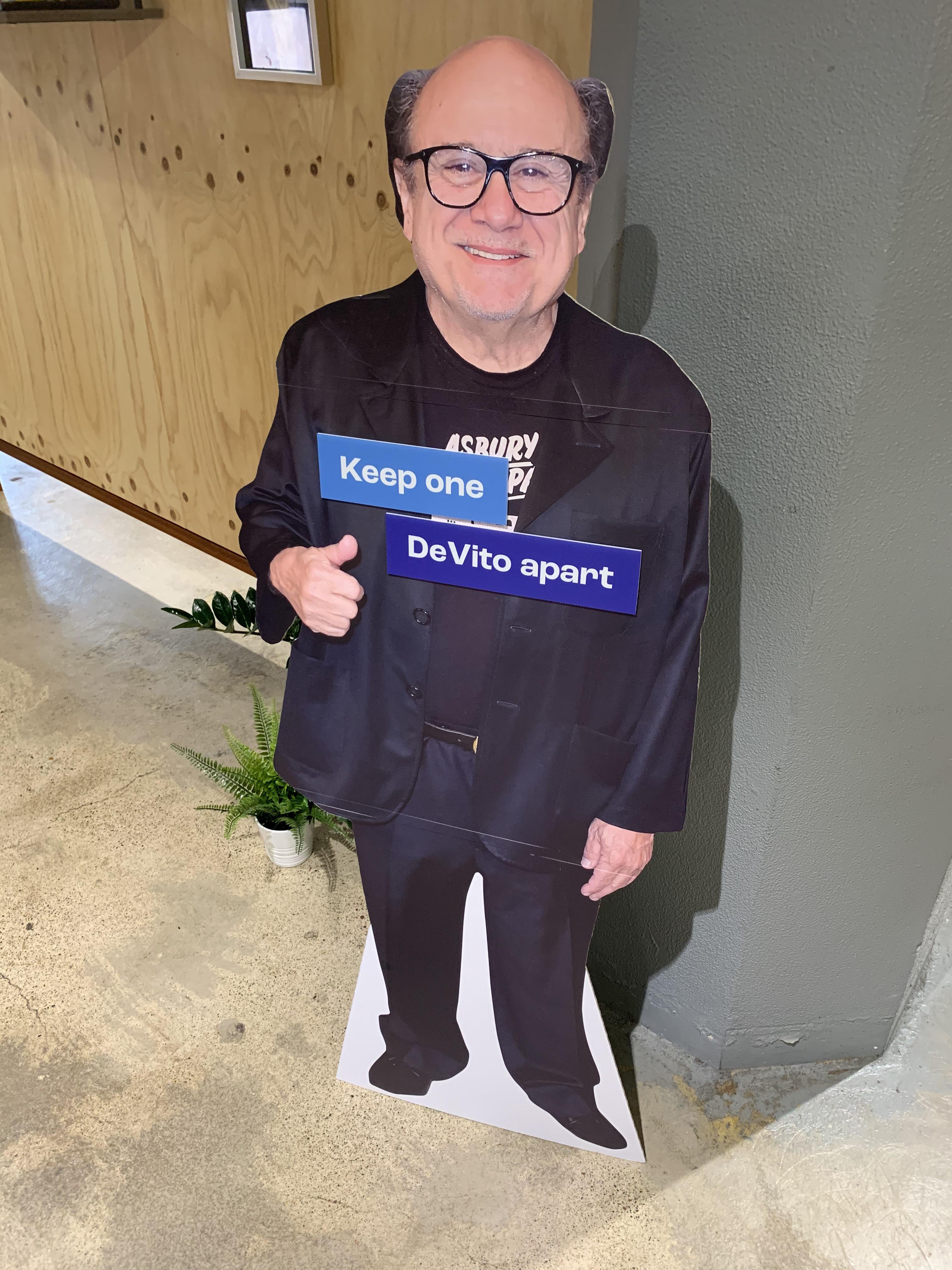 At 147cm tall, Danny DeVito is the perfect advocate for