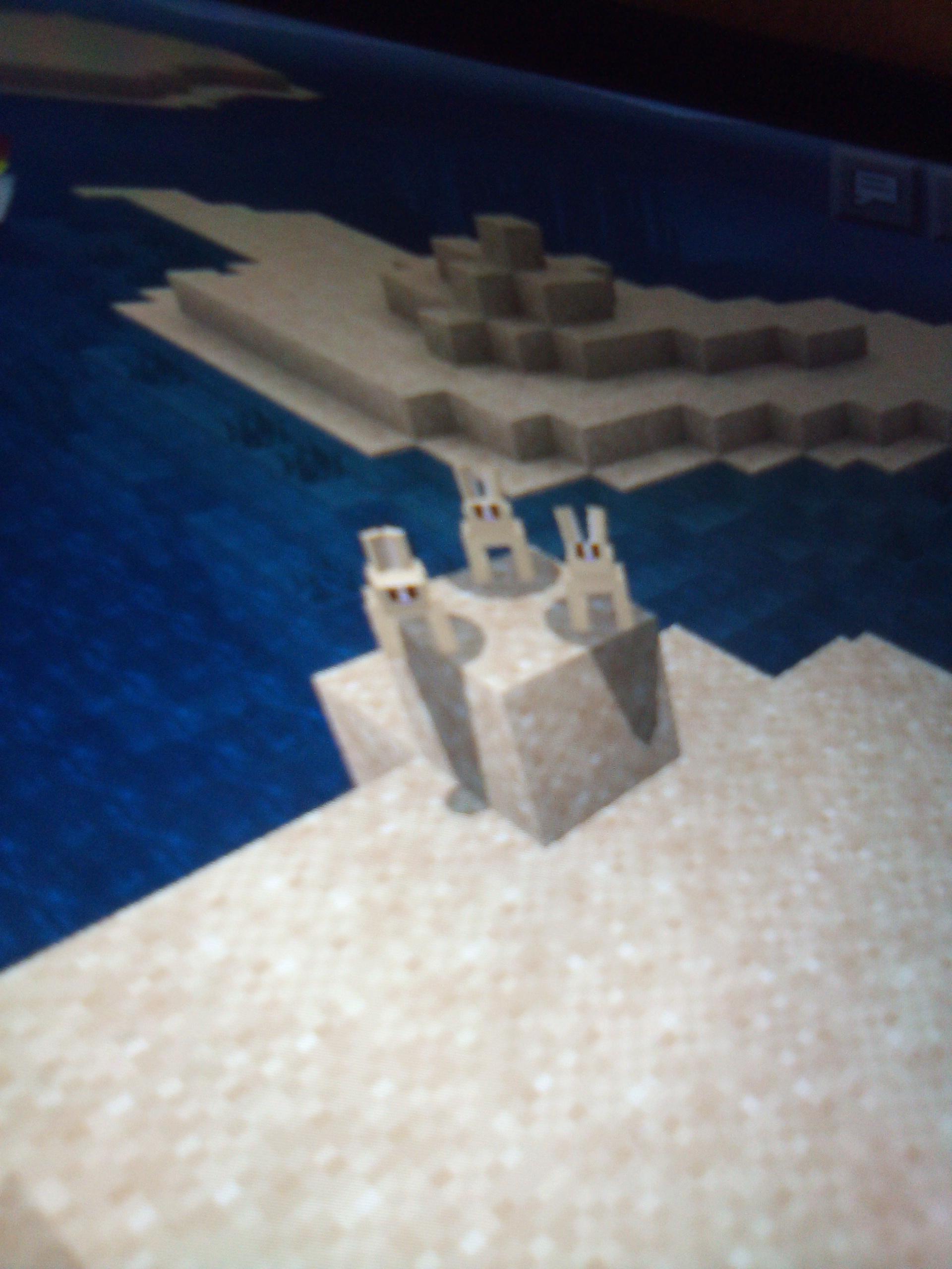 Rare triple bunny block Minecraft