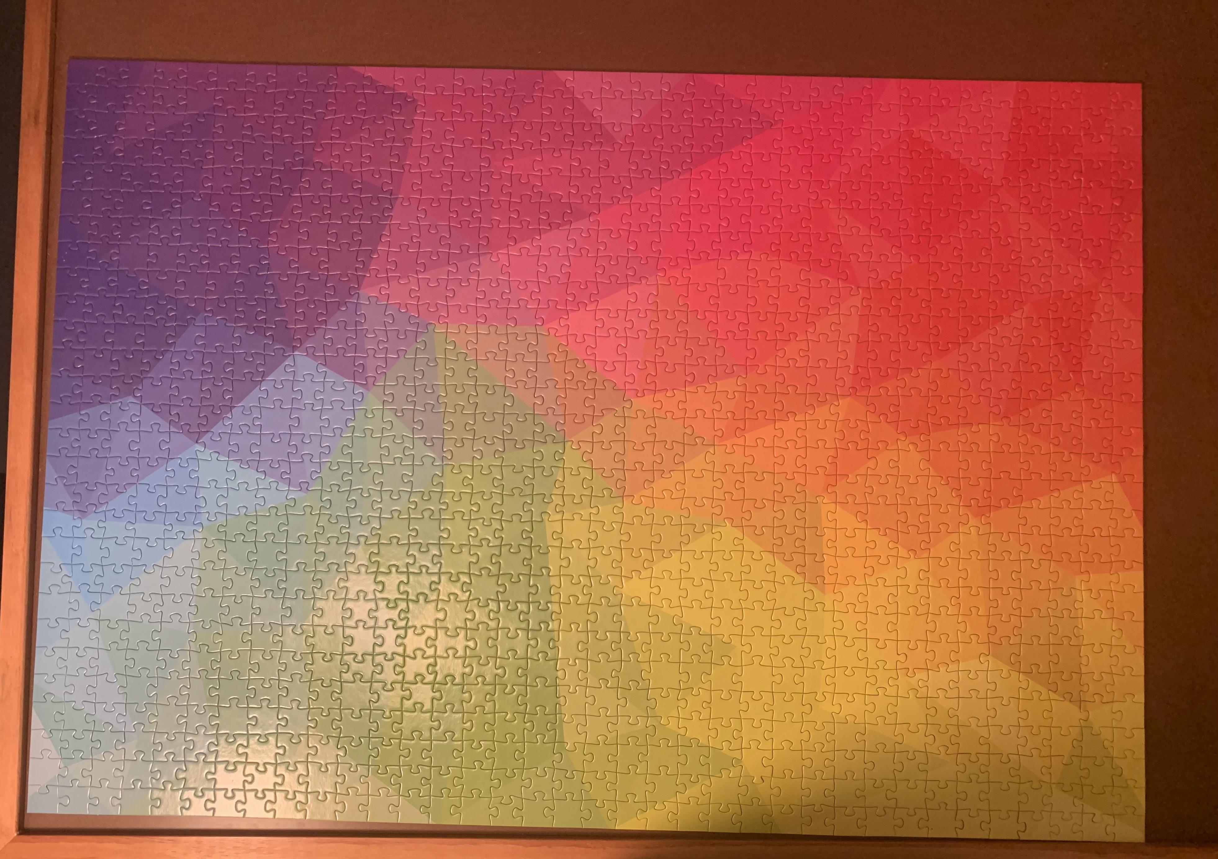 Blue Kazoo 1000pc Gradient Triangles r/Jigsawpuzzles