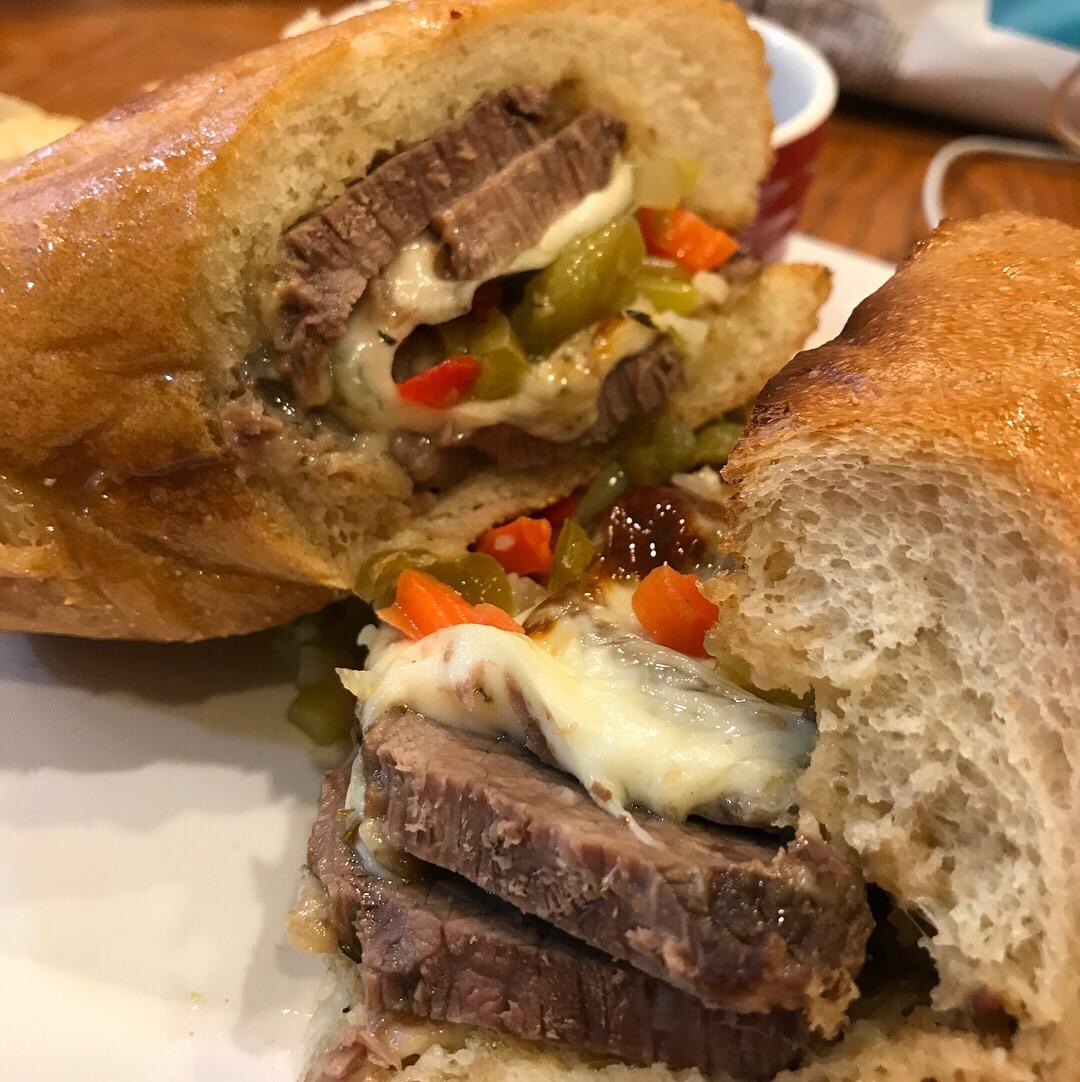 [Homemade] Italian Beef Brisket Sandwich r/food
