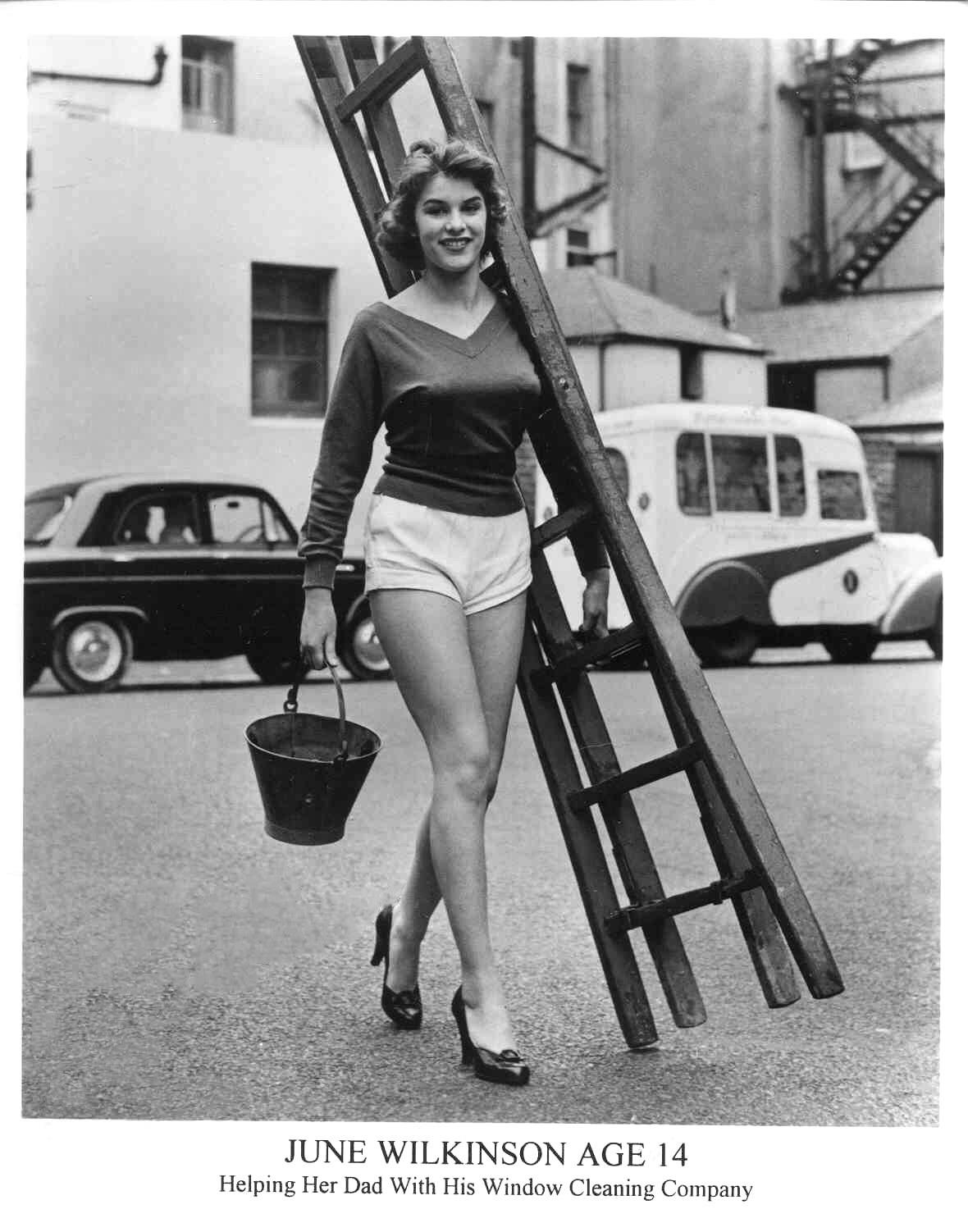 June Wilkinson, at age 14 :: 1954 : OldSchoolCelebs