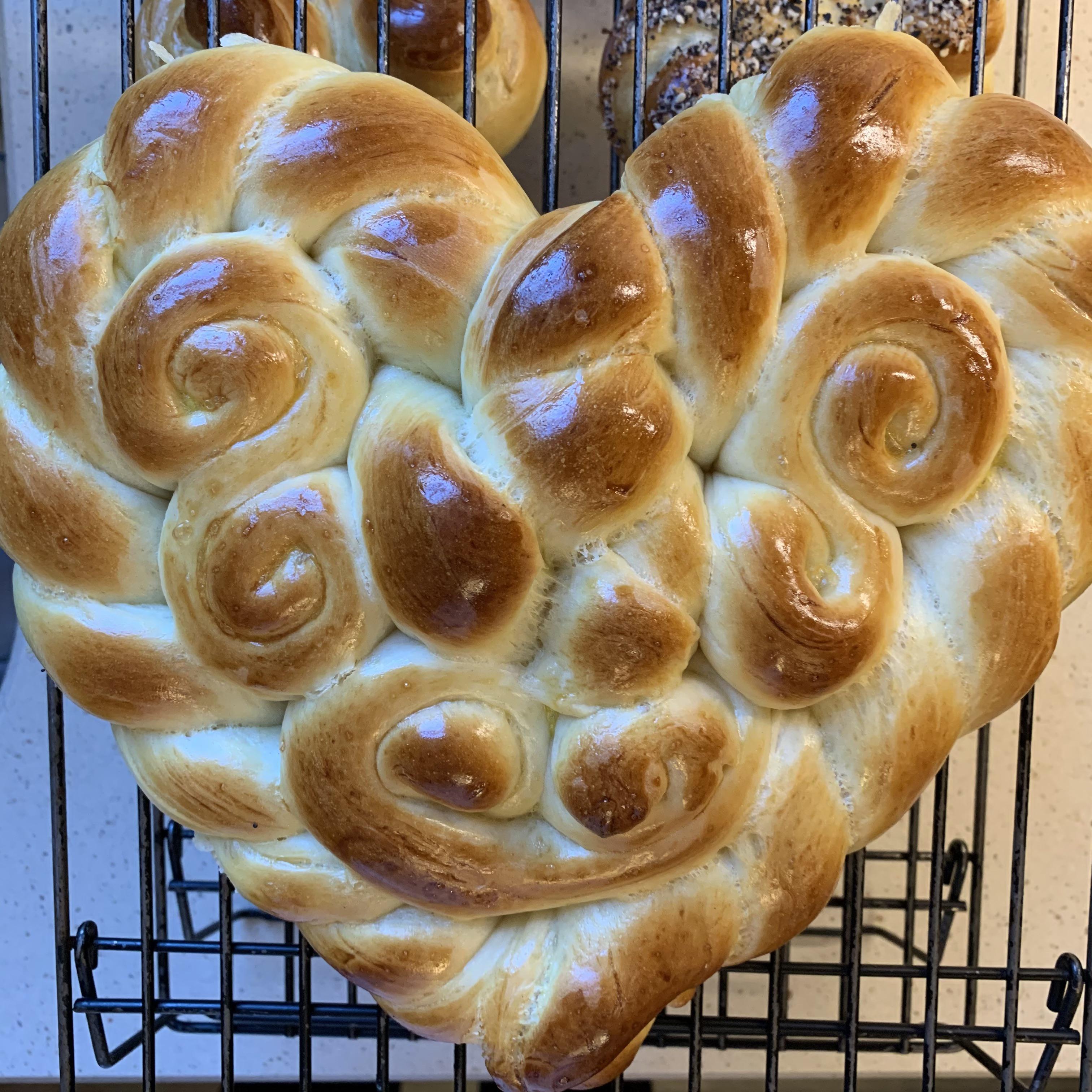 [Homemade] A heartshaped challah. r/food