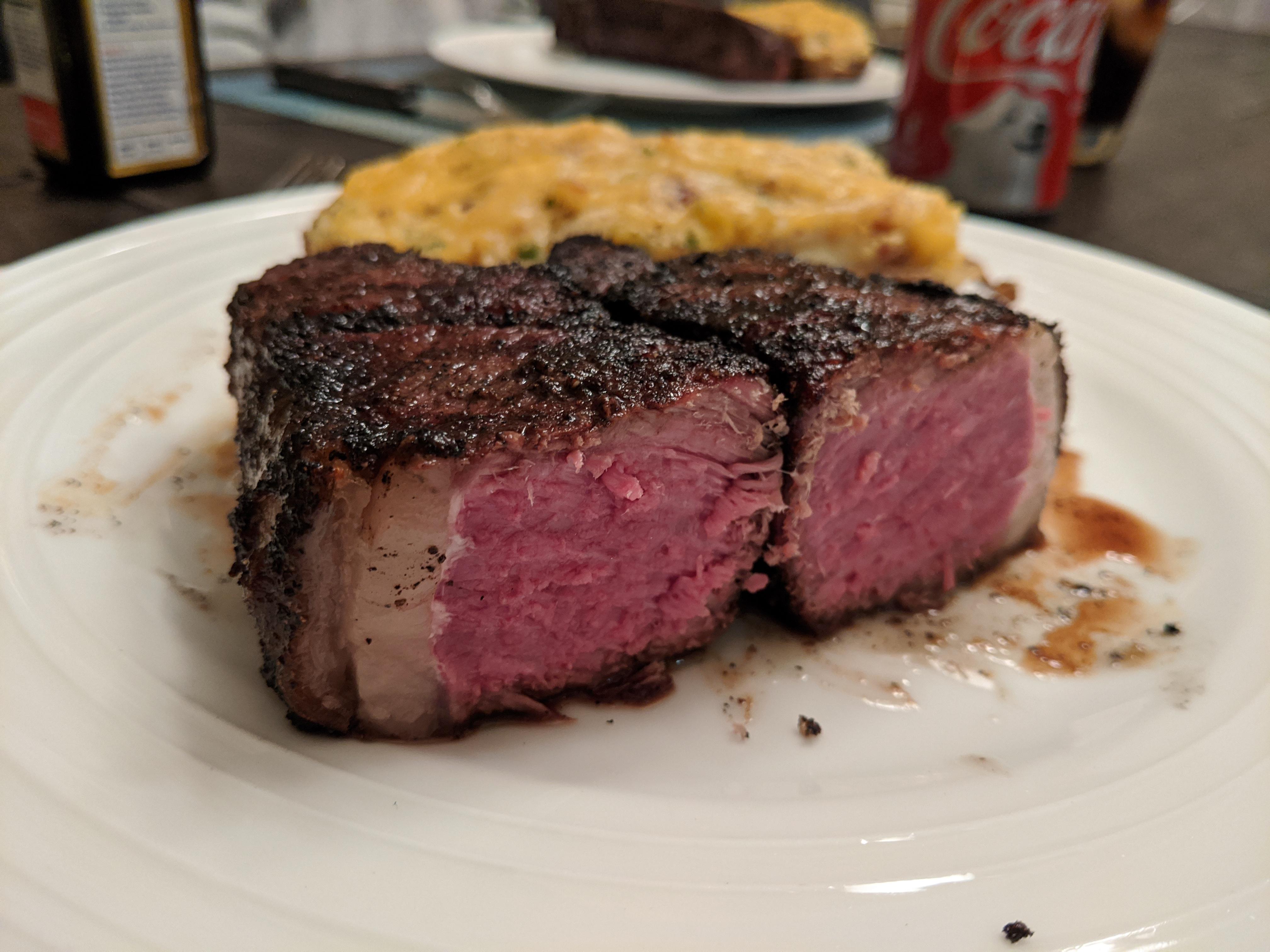 28 day dry aged NY strip r/steak