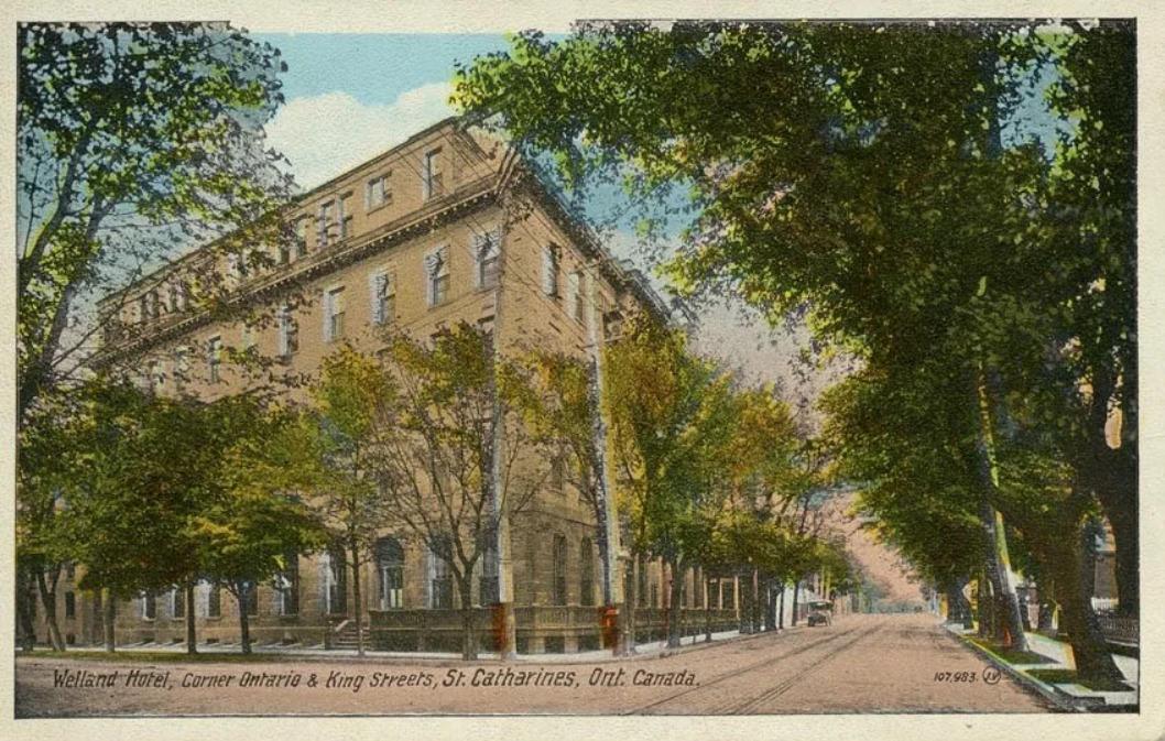 The Welland House Hotel, St. Catharines, ON. Constructed