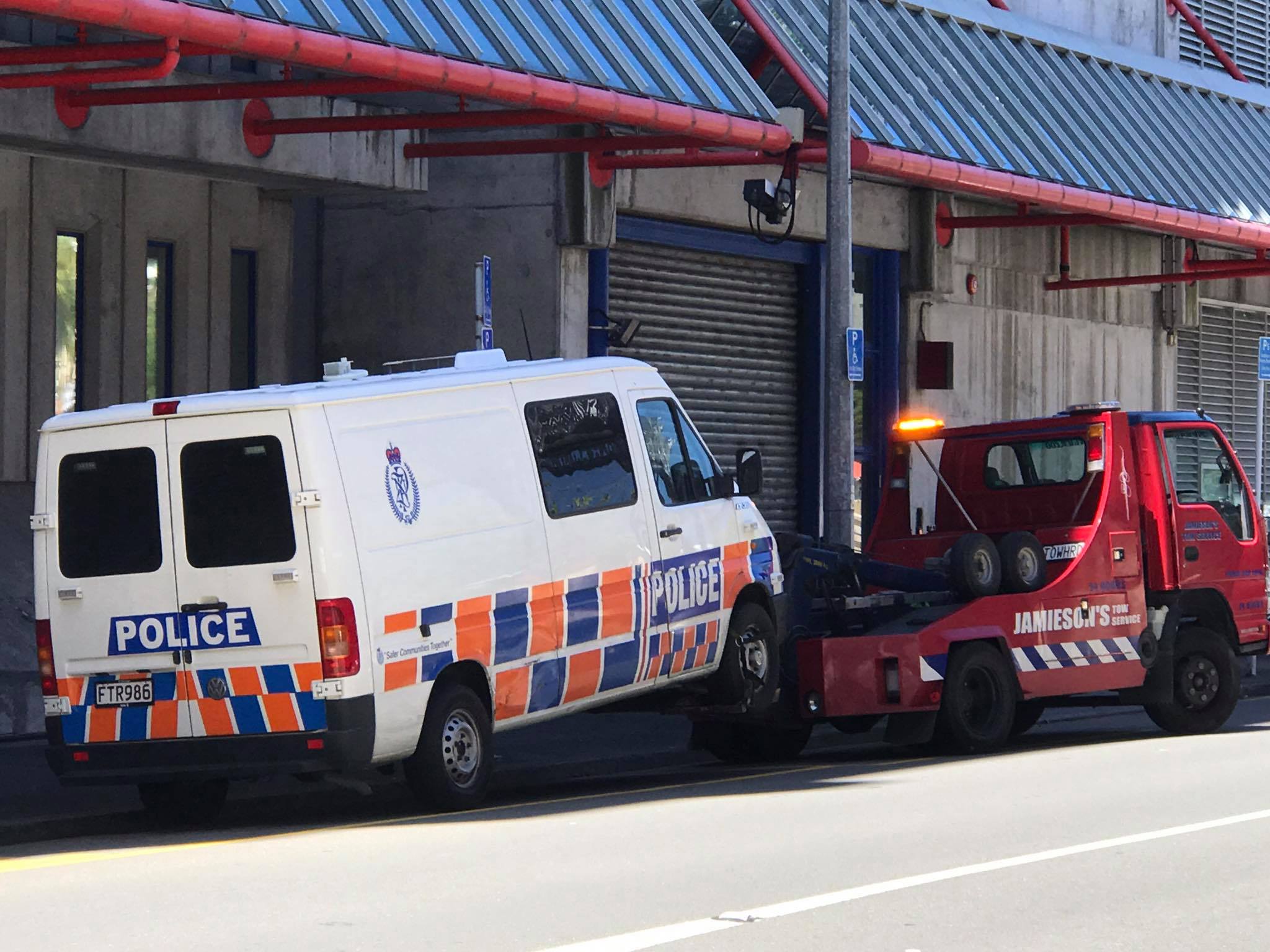 Meanwhile outside the Wellington central police station. r/Wellington