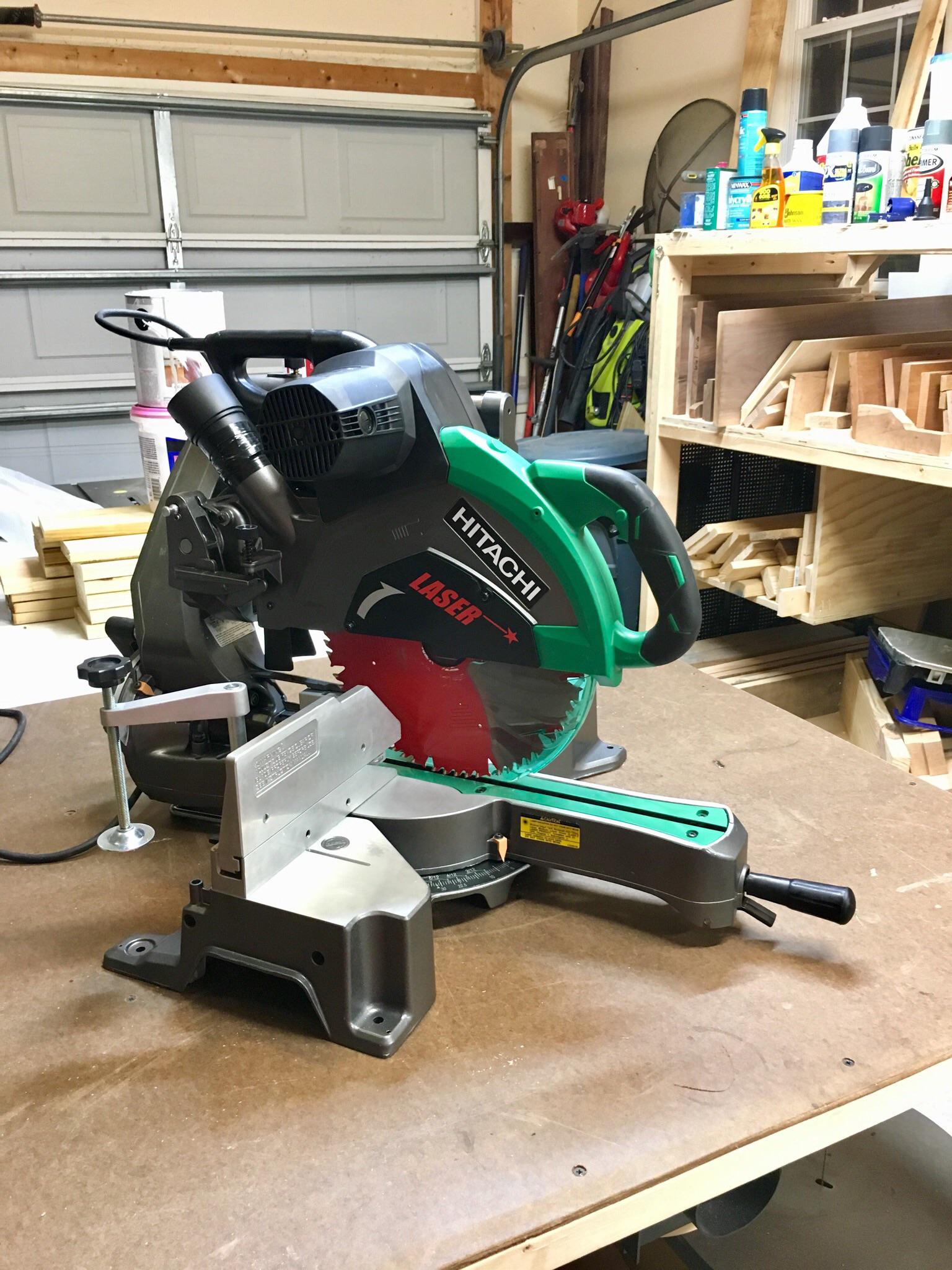 Cheap zeroclearance miter Hitachi C12RSH2 👌 r/Tools