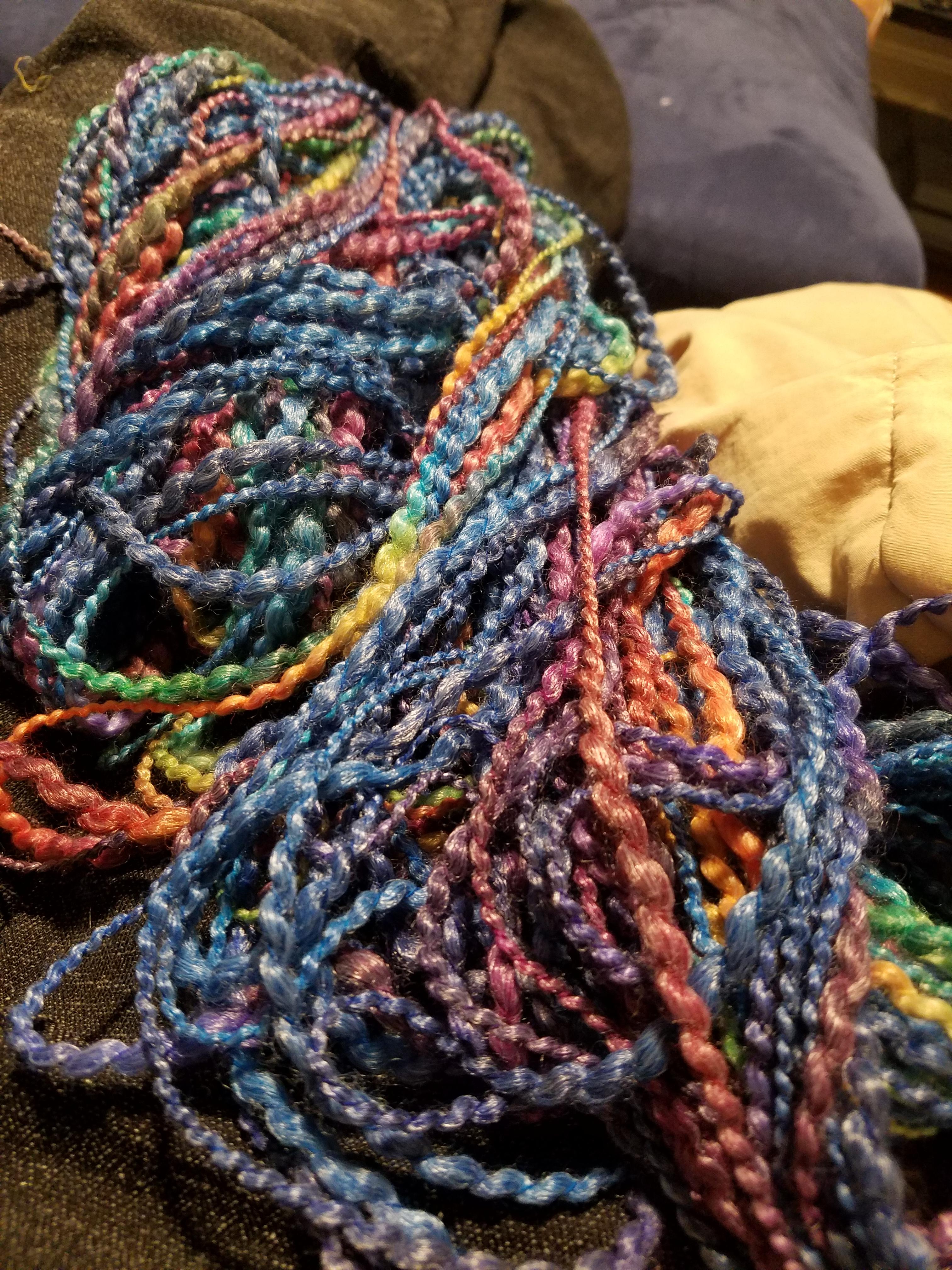 Have turned my first awesome expensive yarn into a terrible expensive