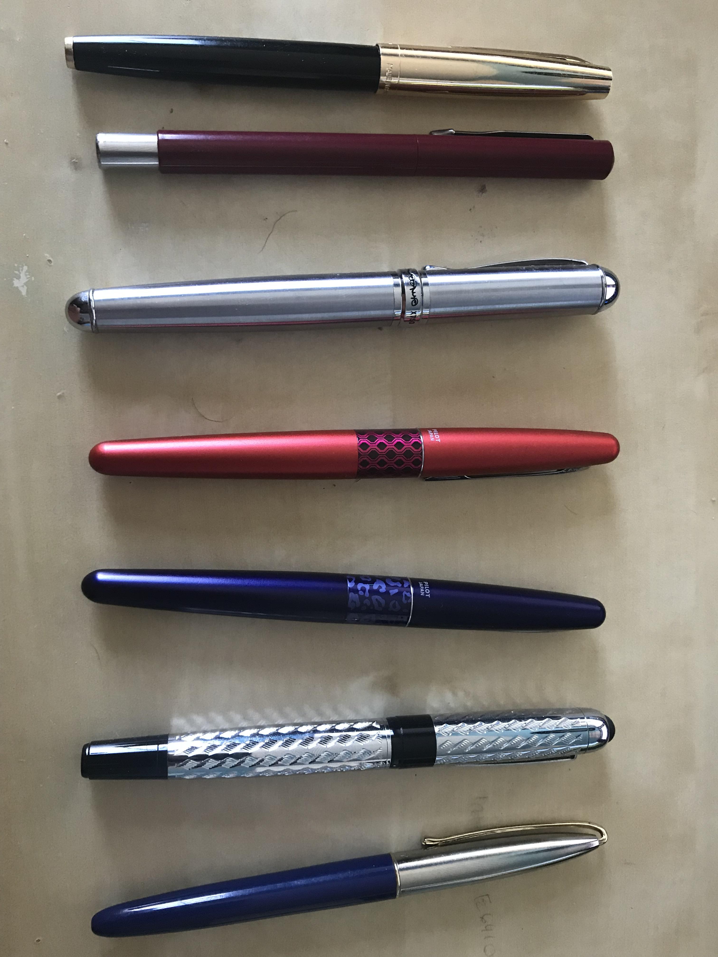 A poor college kid’s collection, the most expensive pens here are the