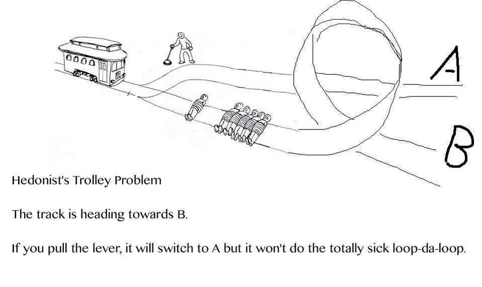 Might be the hardest trolley problem scenario I've encountered r
