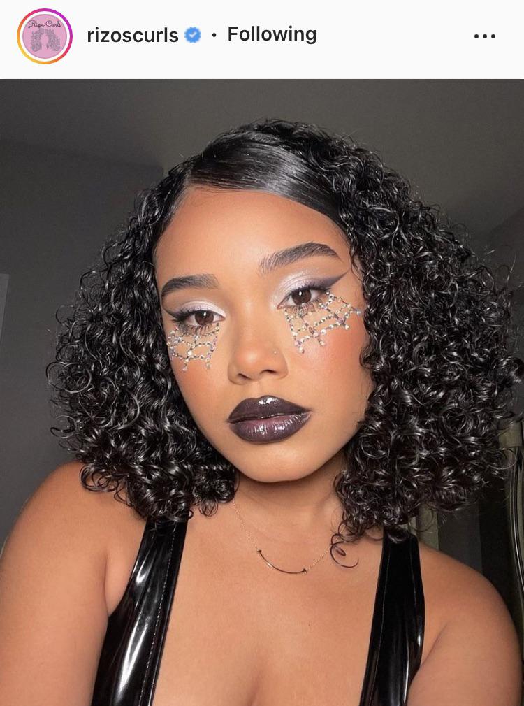 Slicked Back Wavy Hair Women