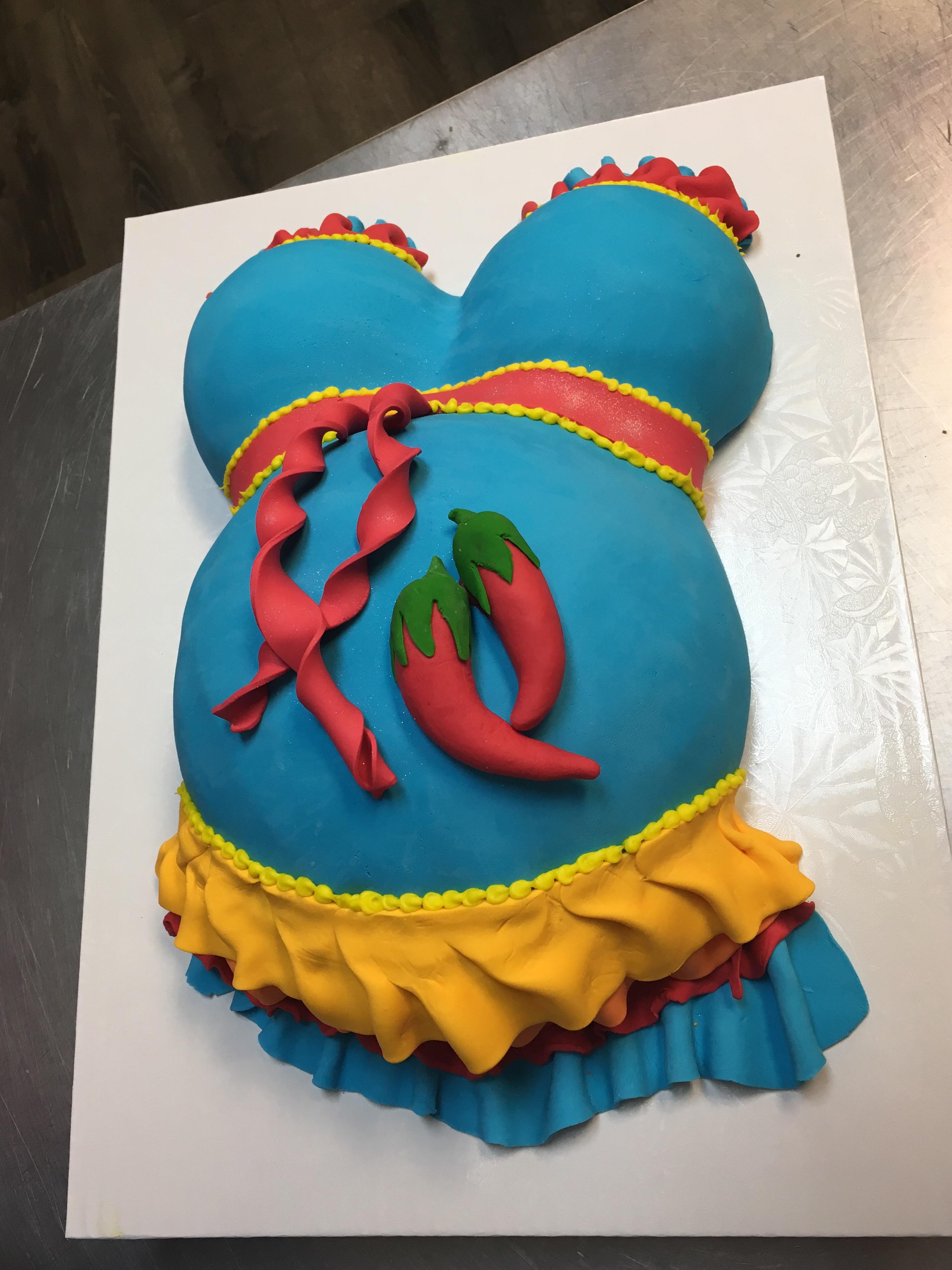 Baby Shower Belly Cakes