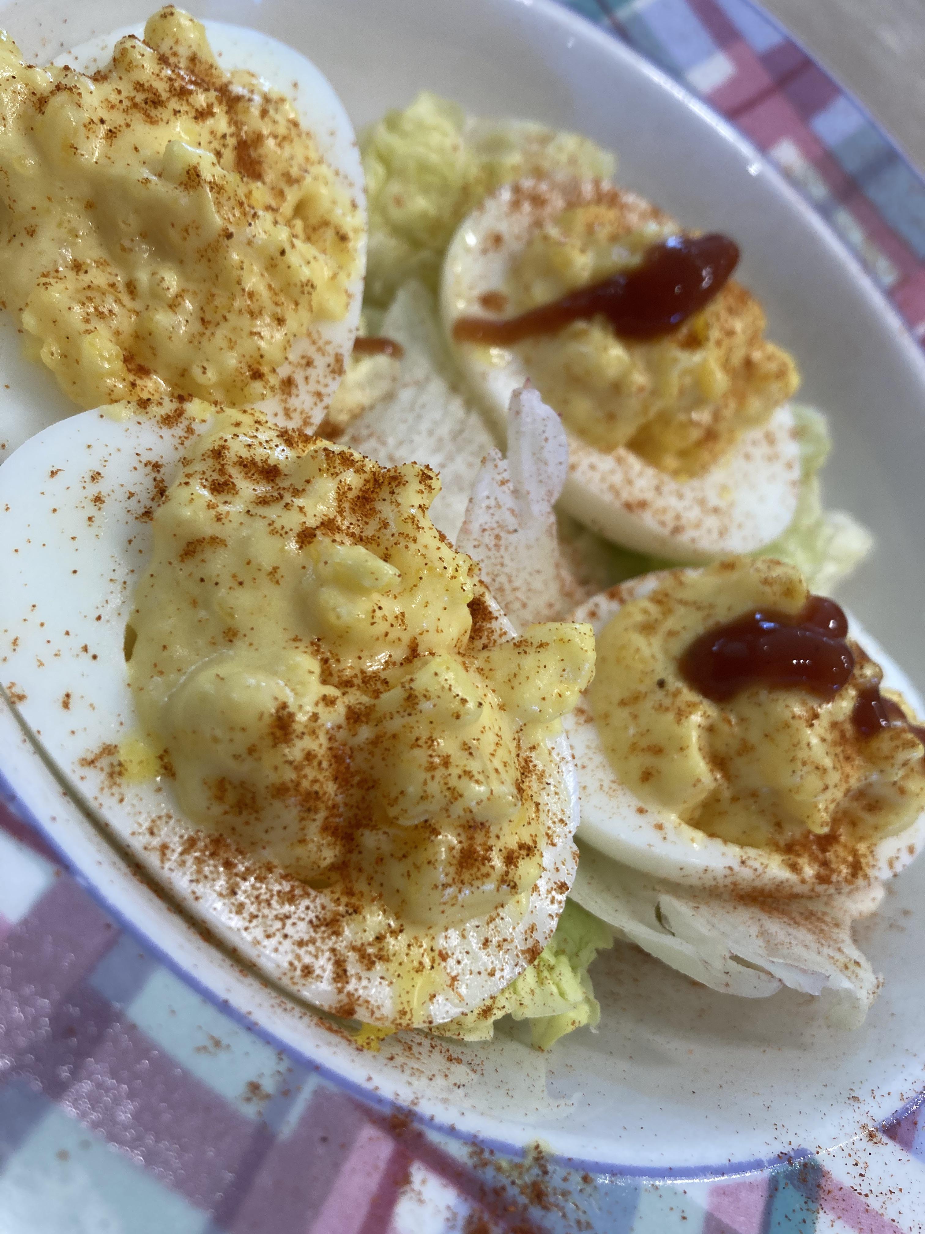 Devilled Eggs on da deck !!! comfortfood r/newfoundland