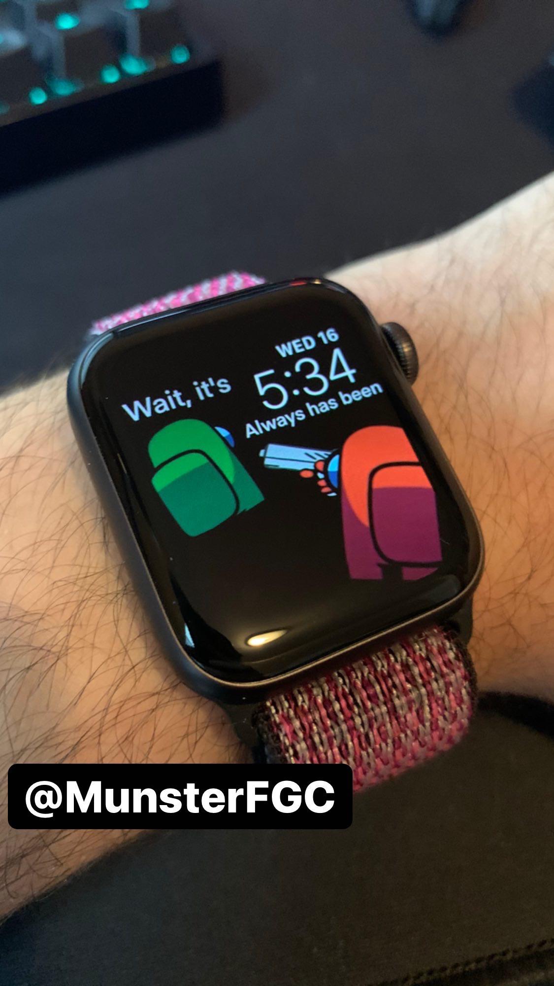 I have the best Apple Watch Face don't me r/AmongUs