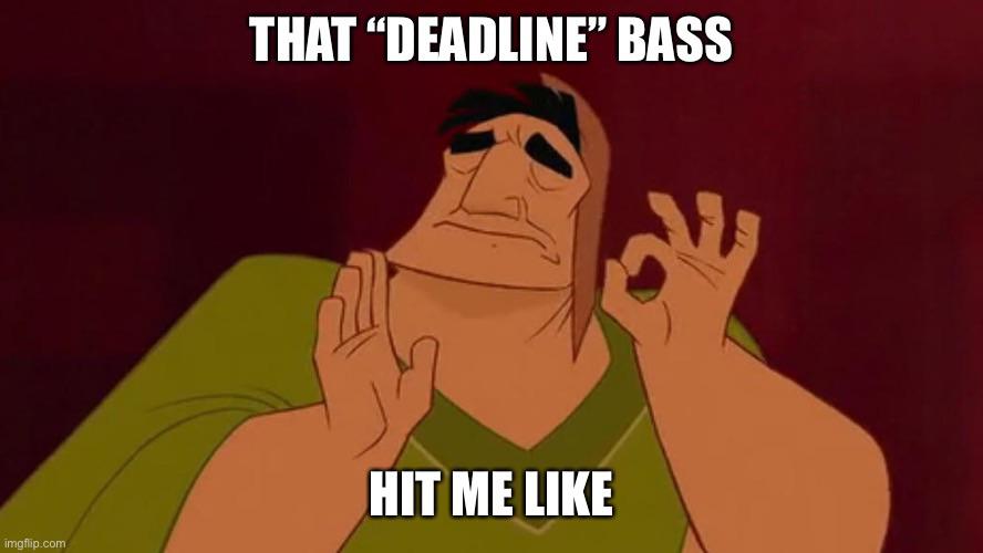 I genuinely think its one of the best bass lines in rock history r