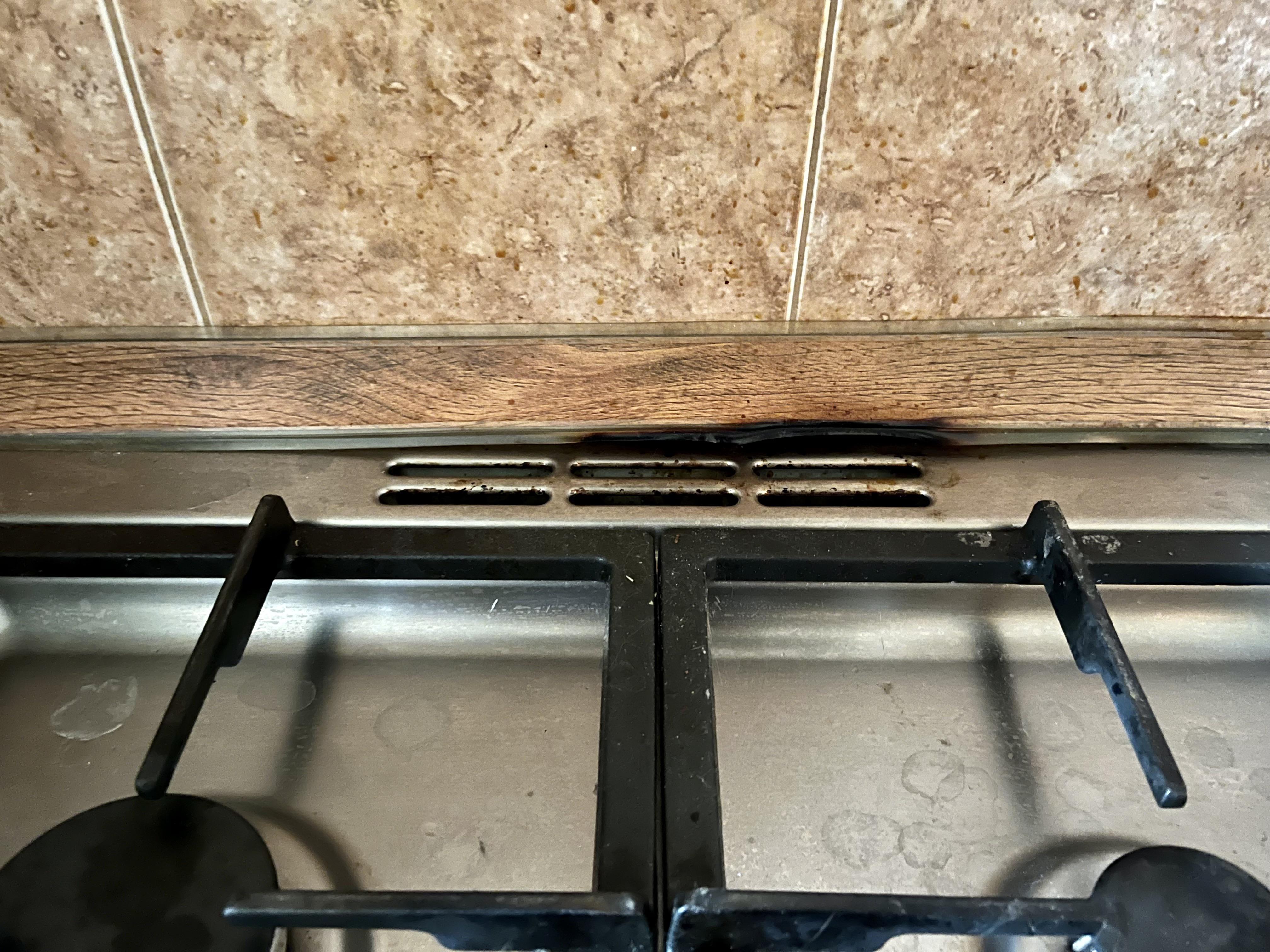 A plastic plinth in our new apartament is installed directly on the