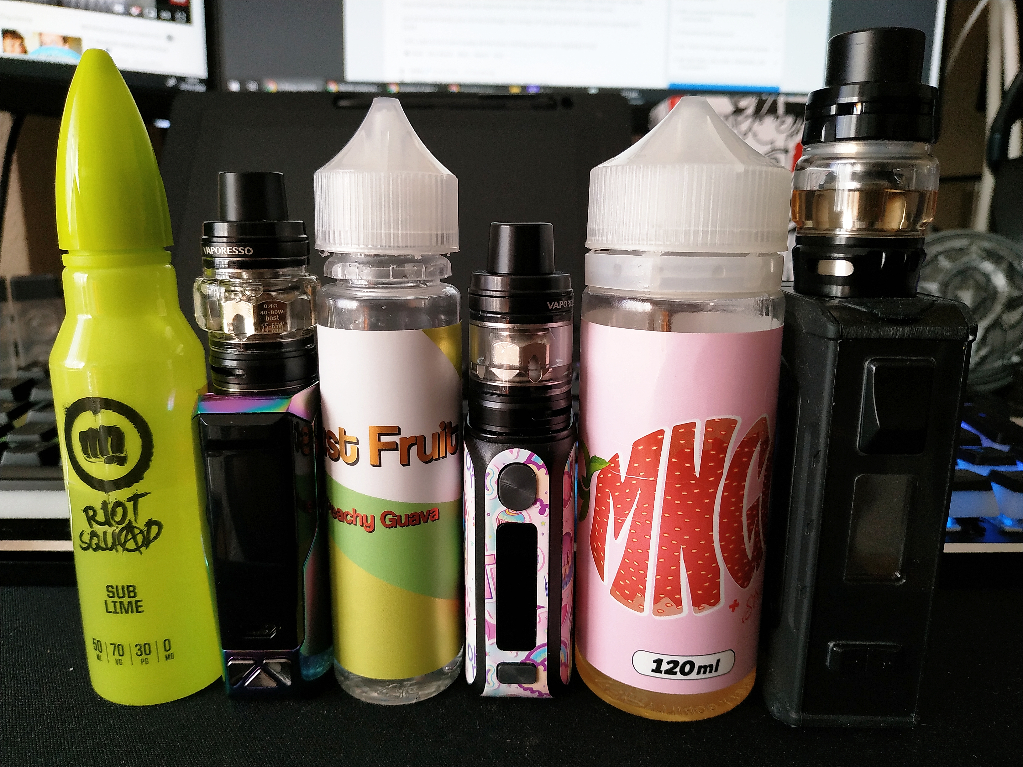 Each one with its own flavor after cleaning tanks and changing coils