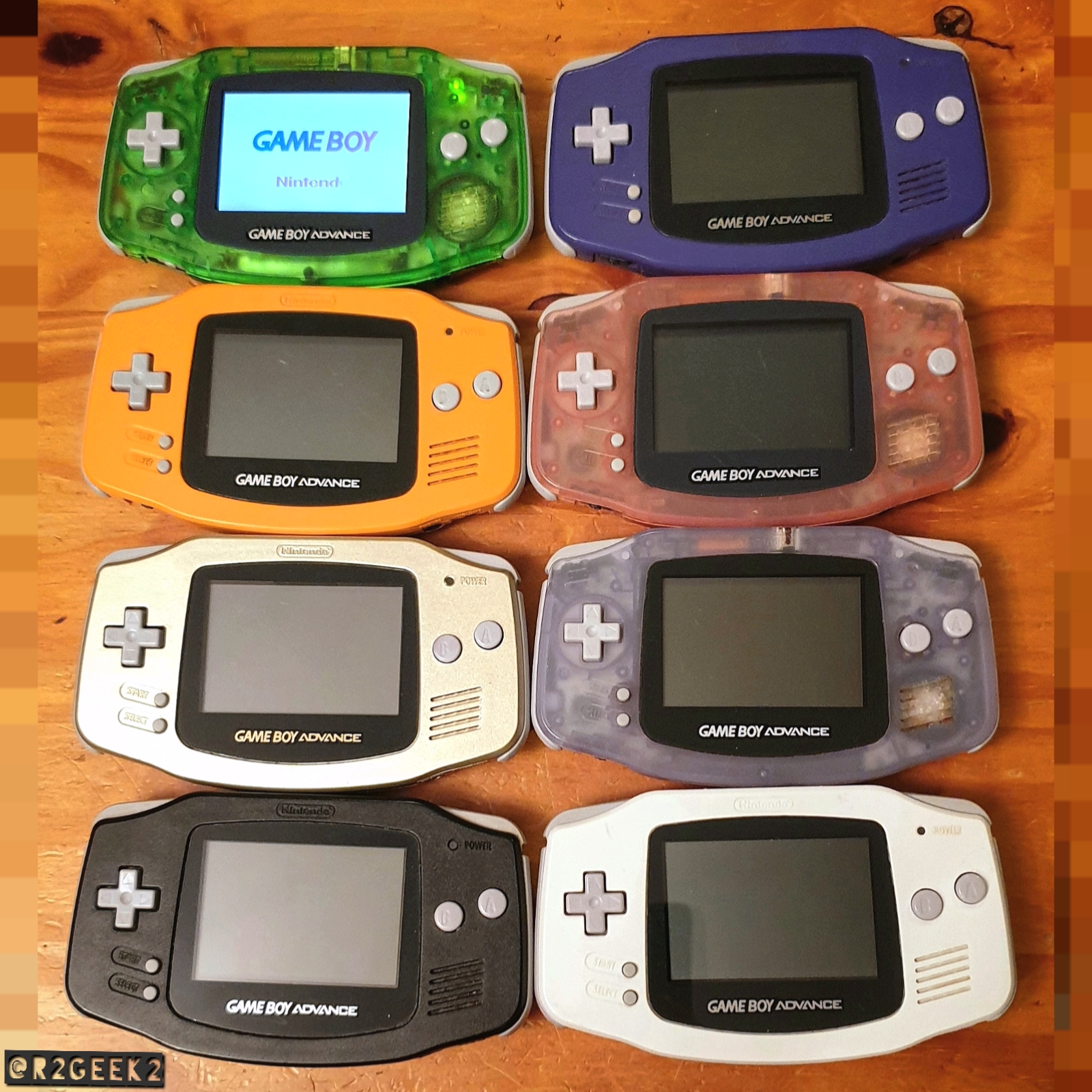 Got most of the basic GBA colours now, along with a backlit (my